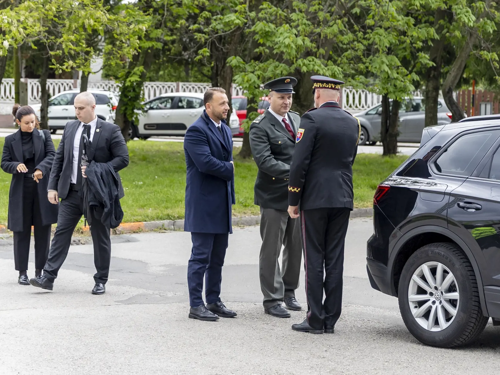Pohreb zosnulej manželky poradcu ministra vnútra Ladislava Csemiho. 