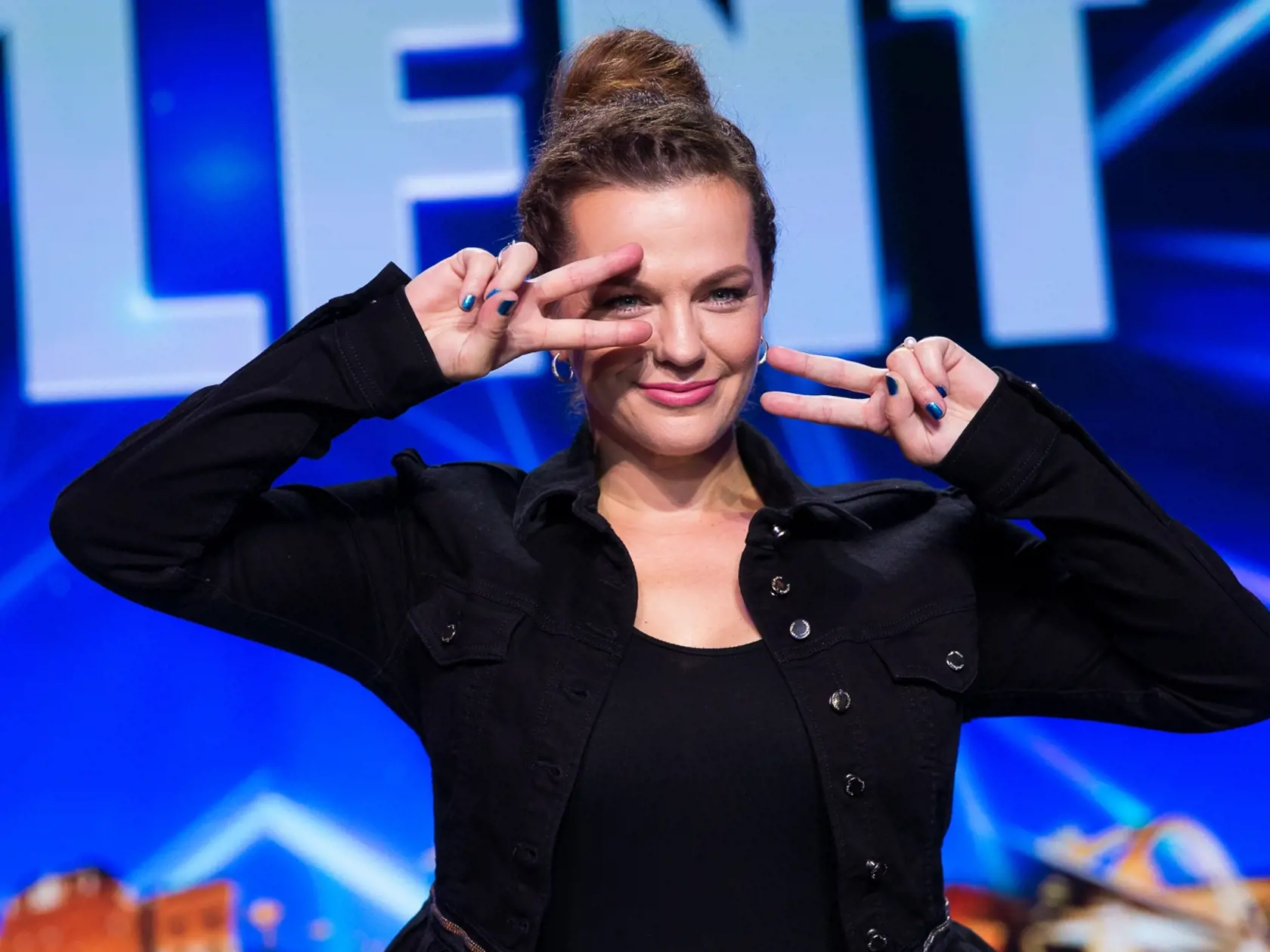 Tlačová konferencia k projektu Československo má talent 2018 v štúdiách televízie JOJ na Bratislavskej Kolibe. Na snímke Marta Jandová.