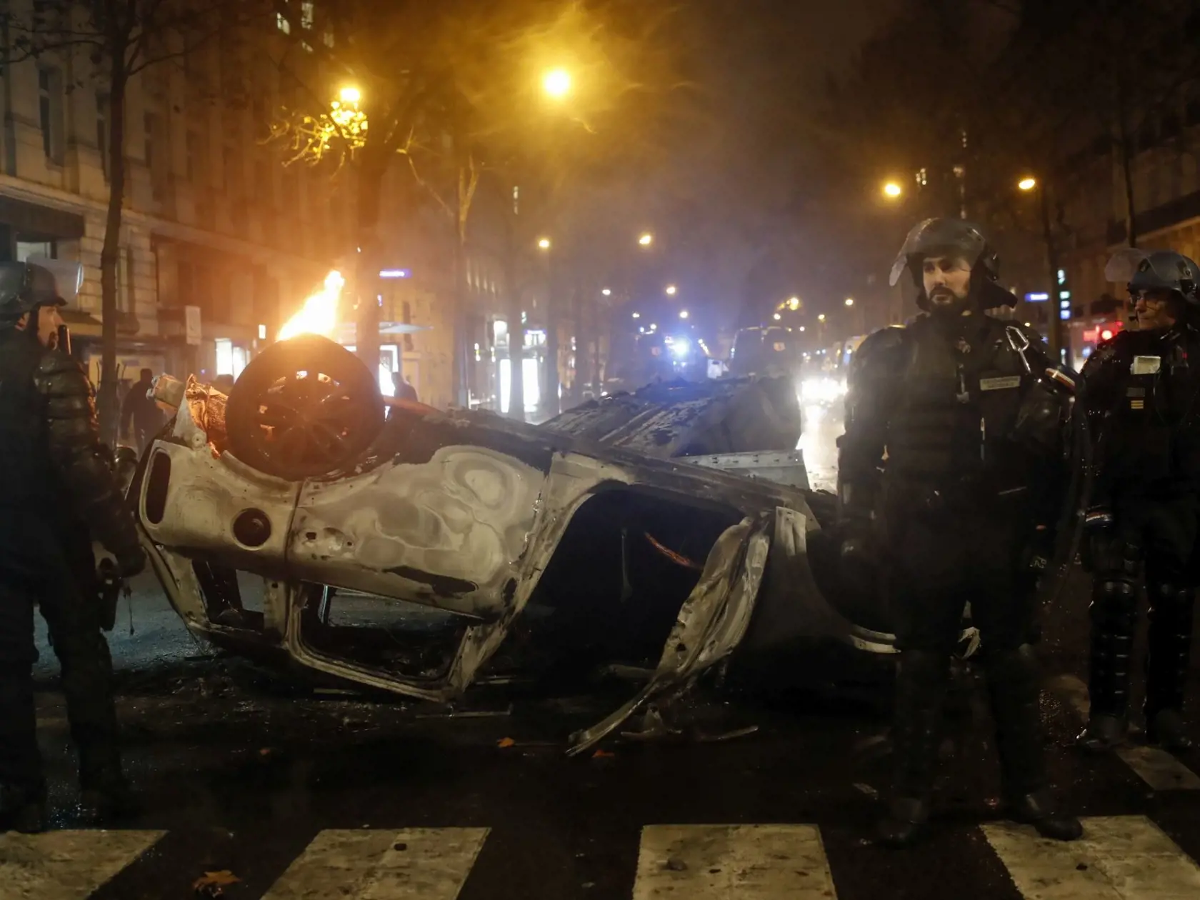 Protesty v Paríži