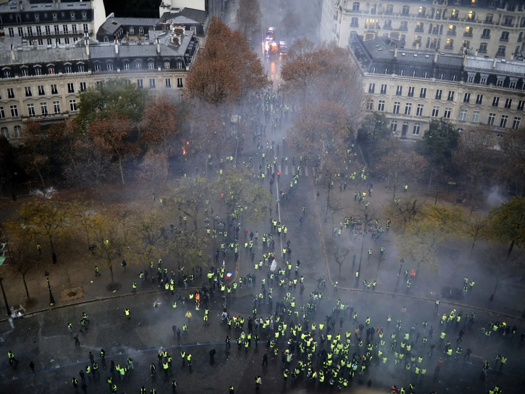 Protesty v Paríži