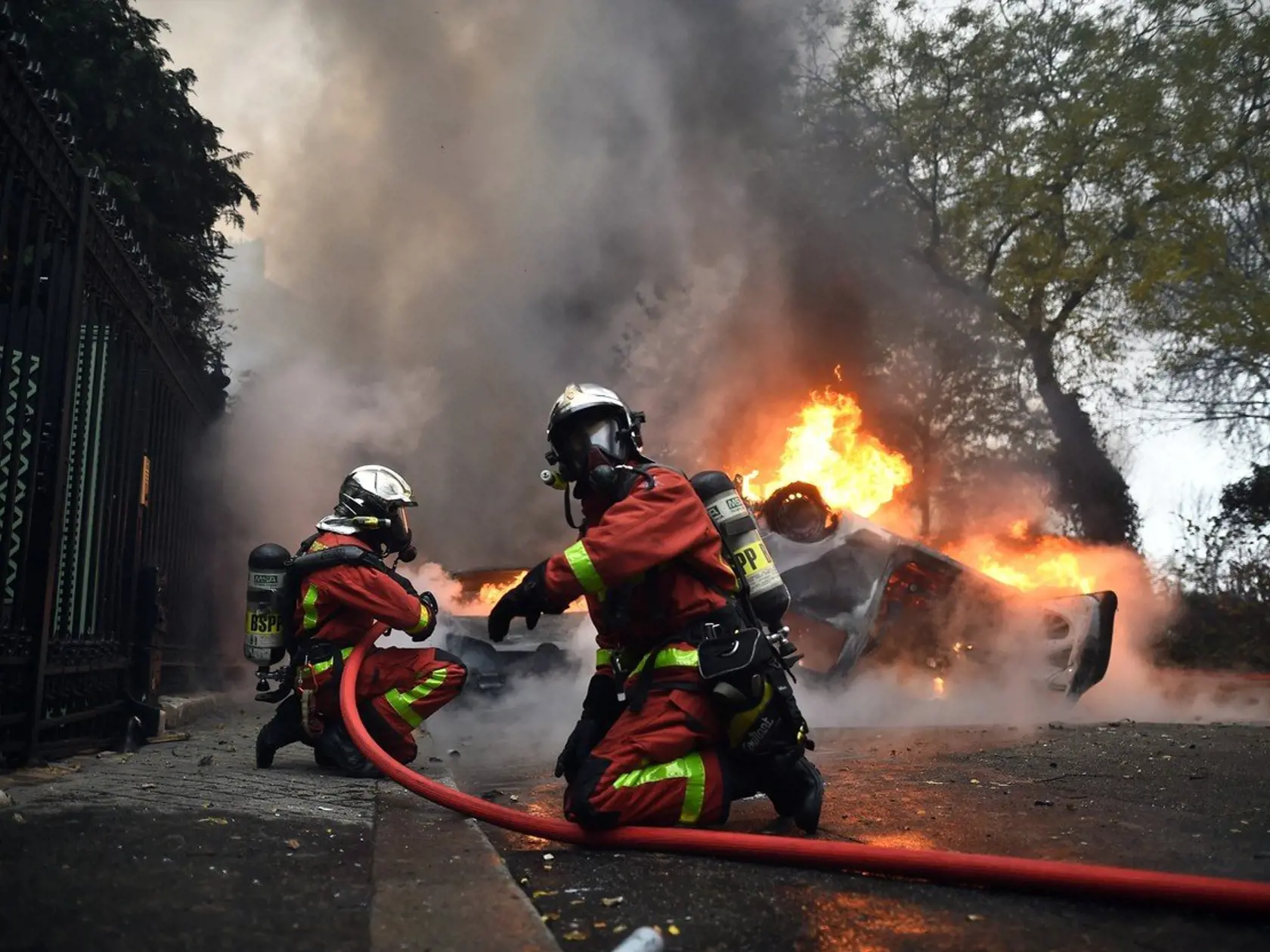 Protesty v Paríži
