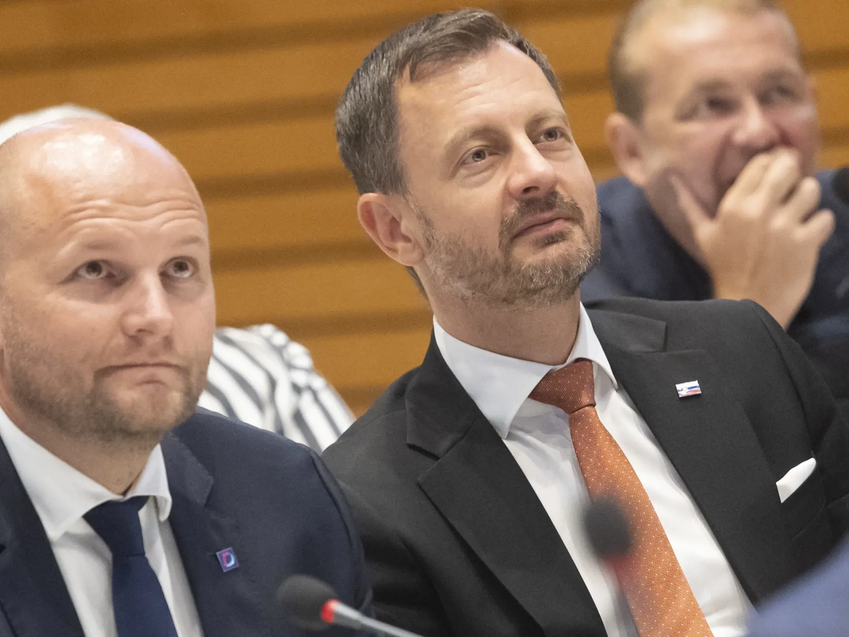 Nezaradení poslanci NR SR Jaroslav Naď, Eduard Heger a Róbert Halák