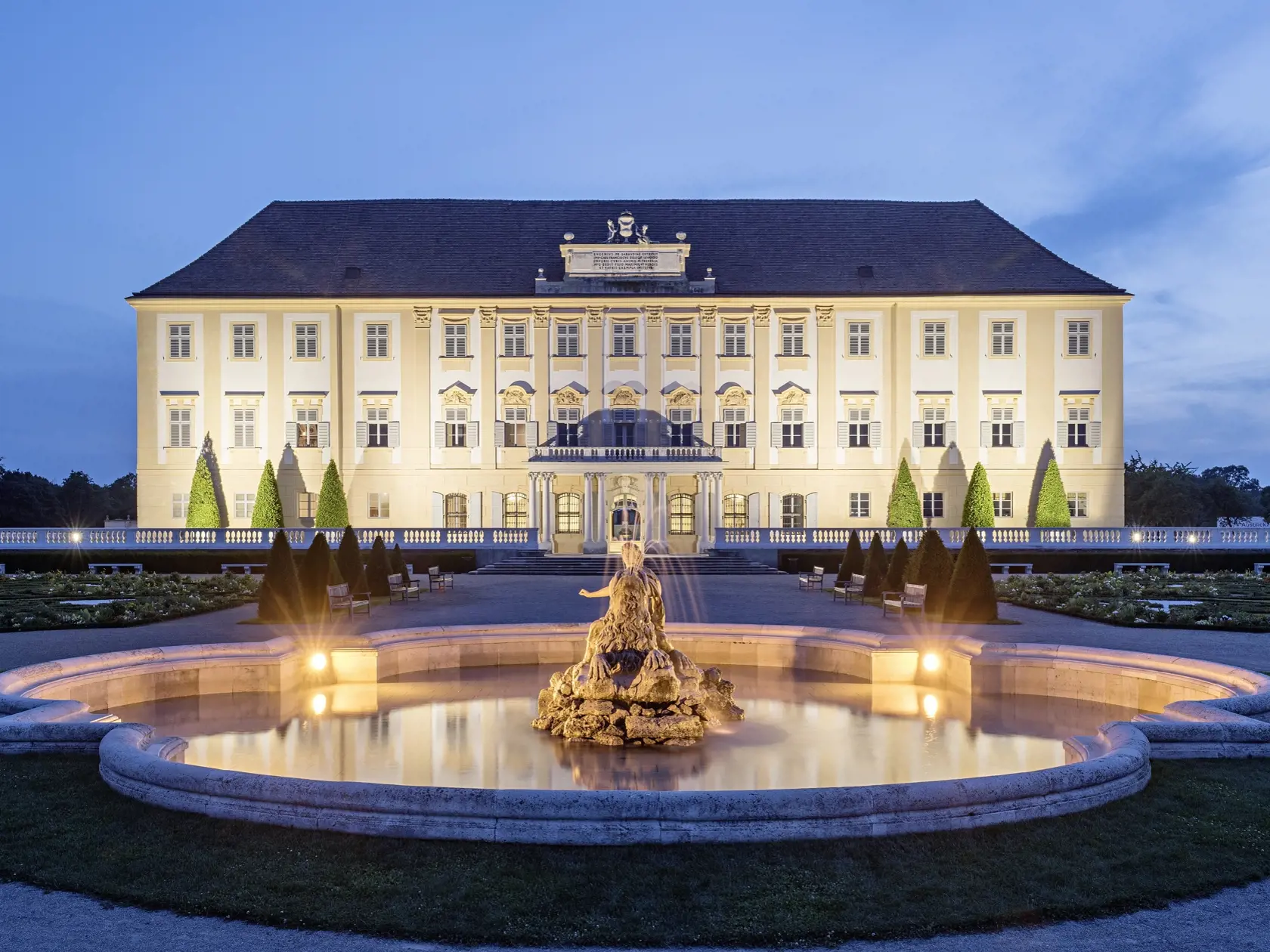 Veľkonočné trhy sú aj v rakúskom zámku Schloss Hof.