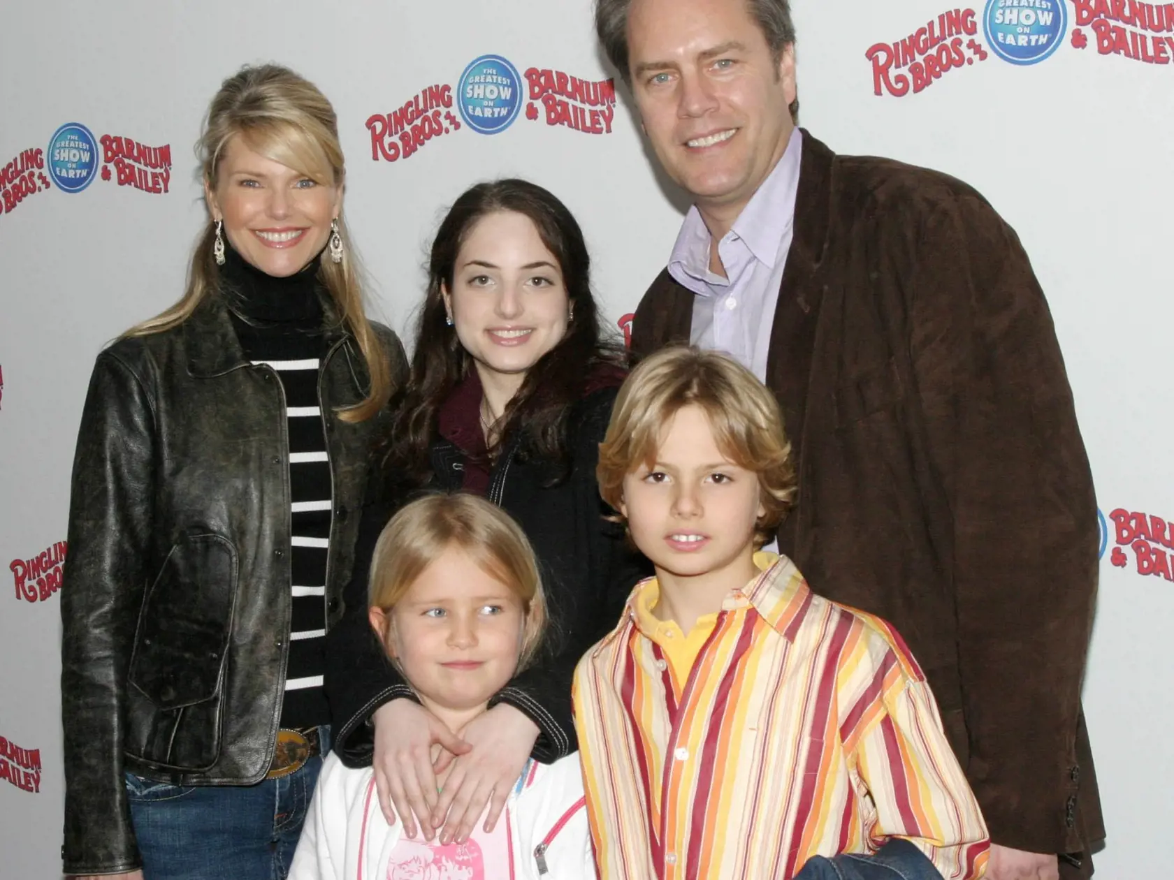 Alexa Joel,  Christie Brinkley, Peter Cooke, Jack Paris Brinkley Cook,  Sailor Lee Brinkley-Cook