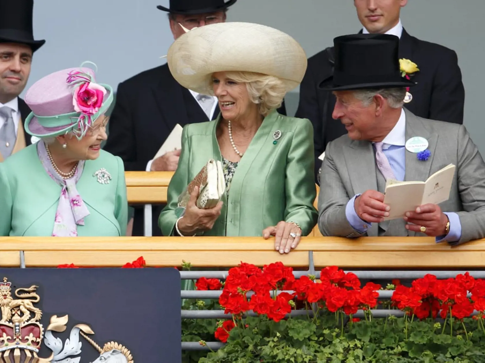 2013: Kráľovná, vojvodkyňa Camilla a princ Charles