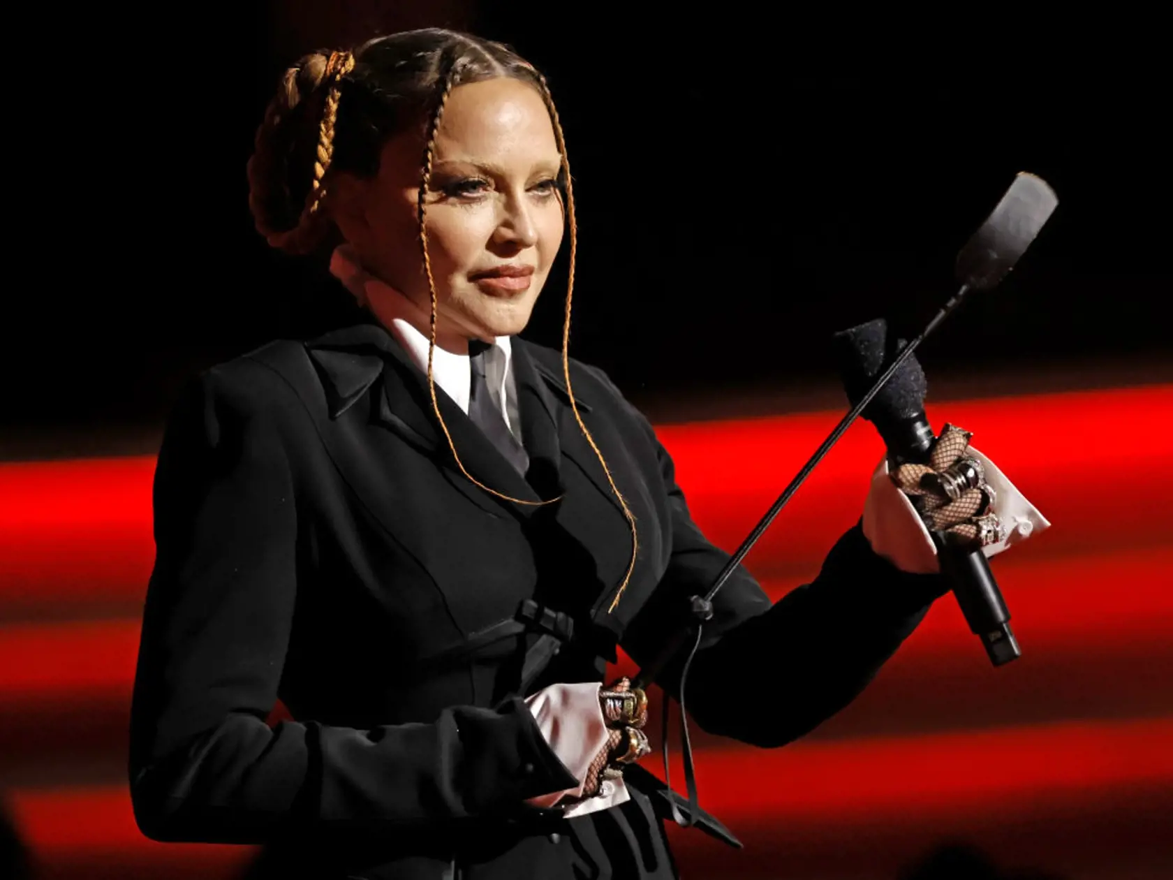 Madonna počas slávnostného galavečera