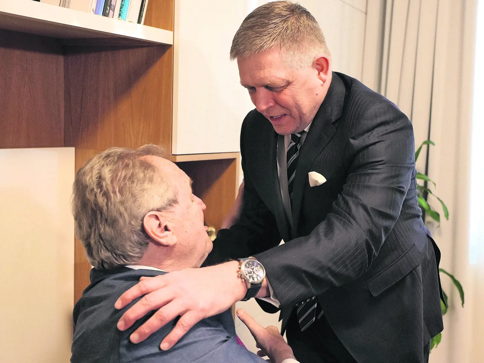Bývalý prezident Miloš Zeman a premiér Robert Fico: Sú priatelia a navzájom sa uznávajú.