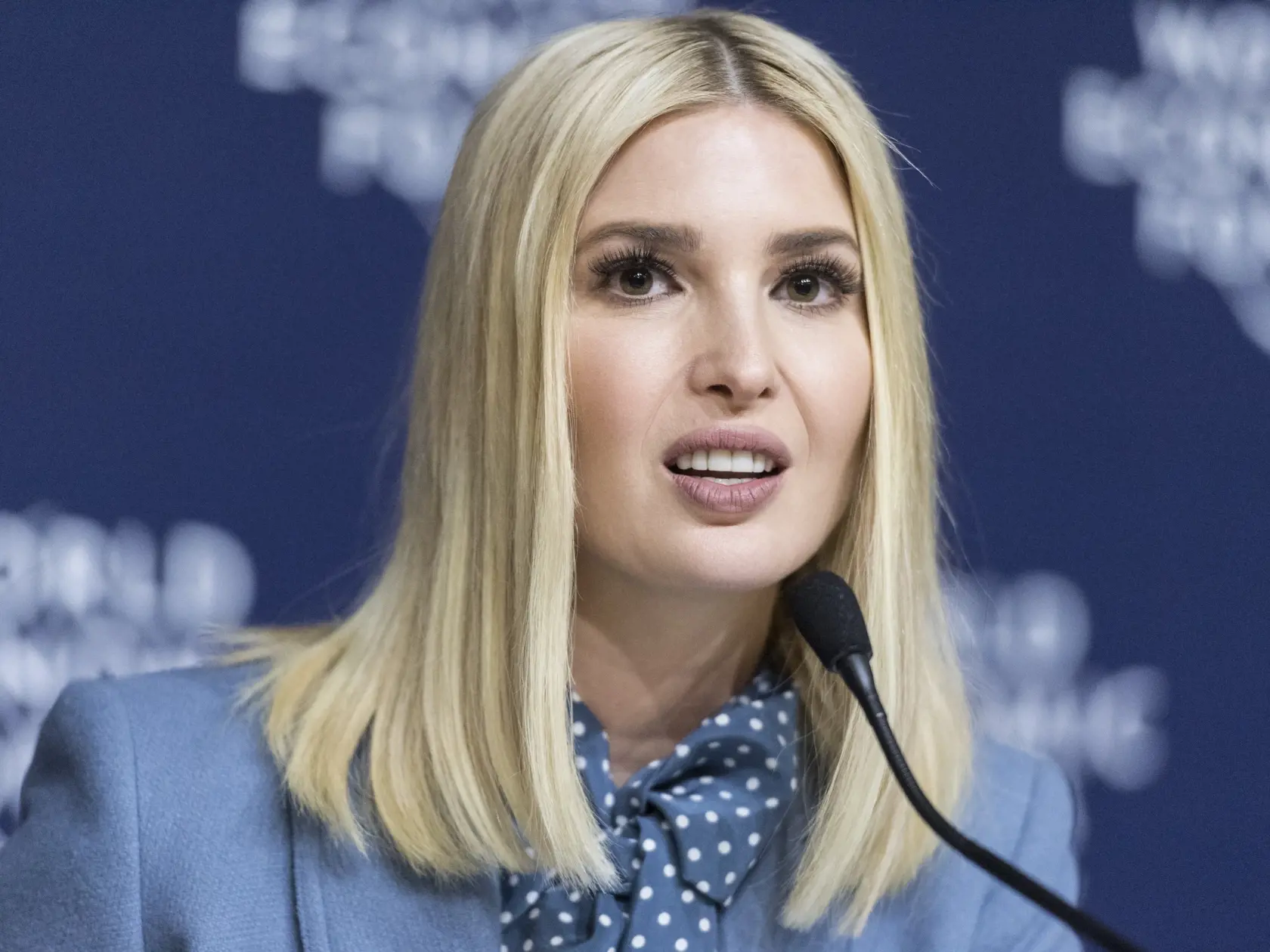 JB 1 Davos - Poradkyňa amerického prezidenta Donalda Trumpa Ivanka Trumpová počas prejavu na úvodnom zasadnutí Svetového ekonomického fóra v Davose 22. januára 2020. FOTO TASR/AP
