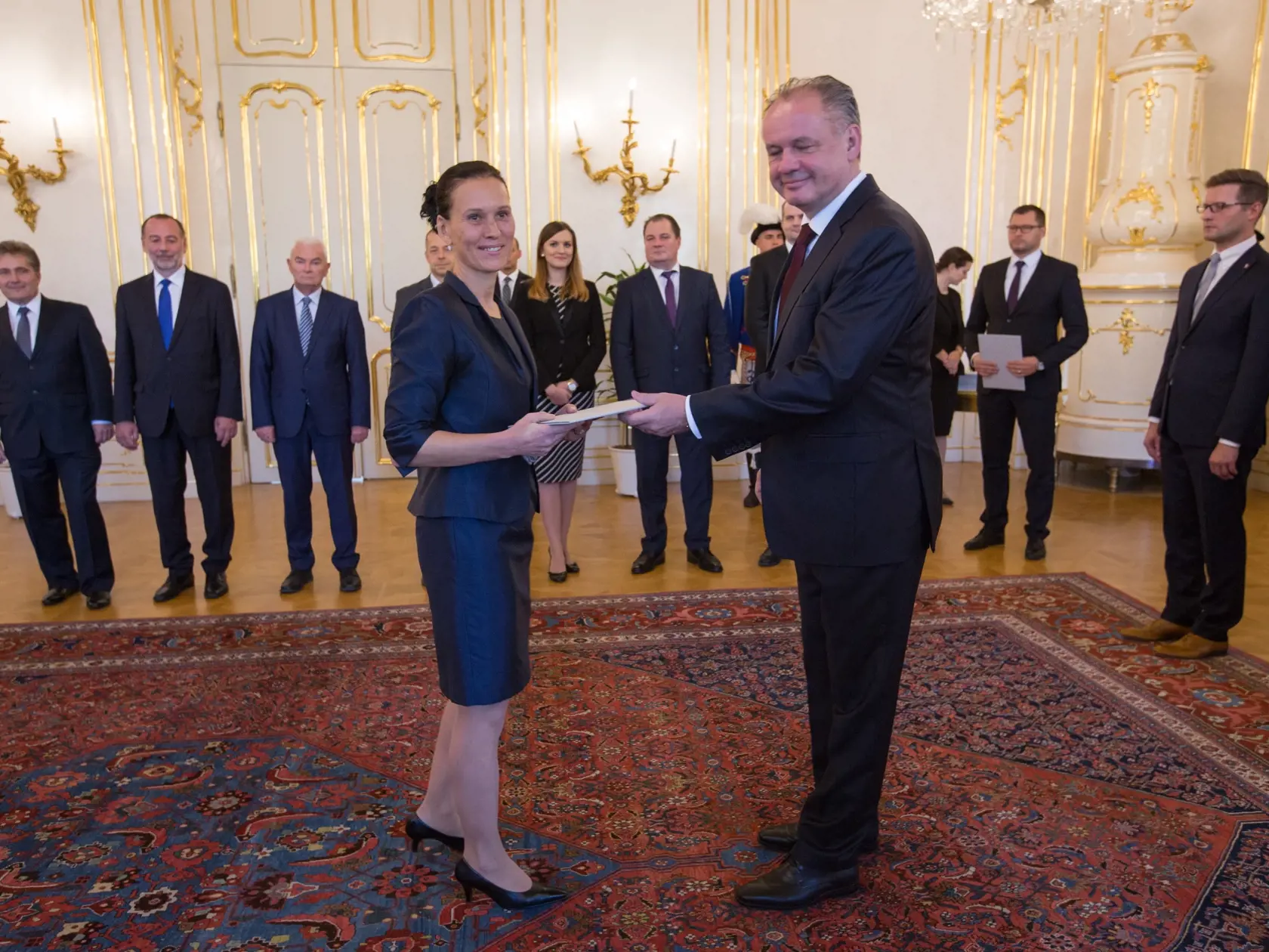 Svetlana Ficová bola menovaná za Profesora u Andrea Kisku v Prezidentskom Paláci.