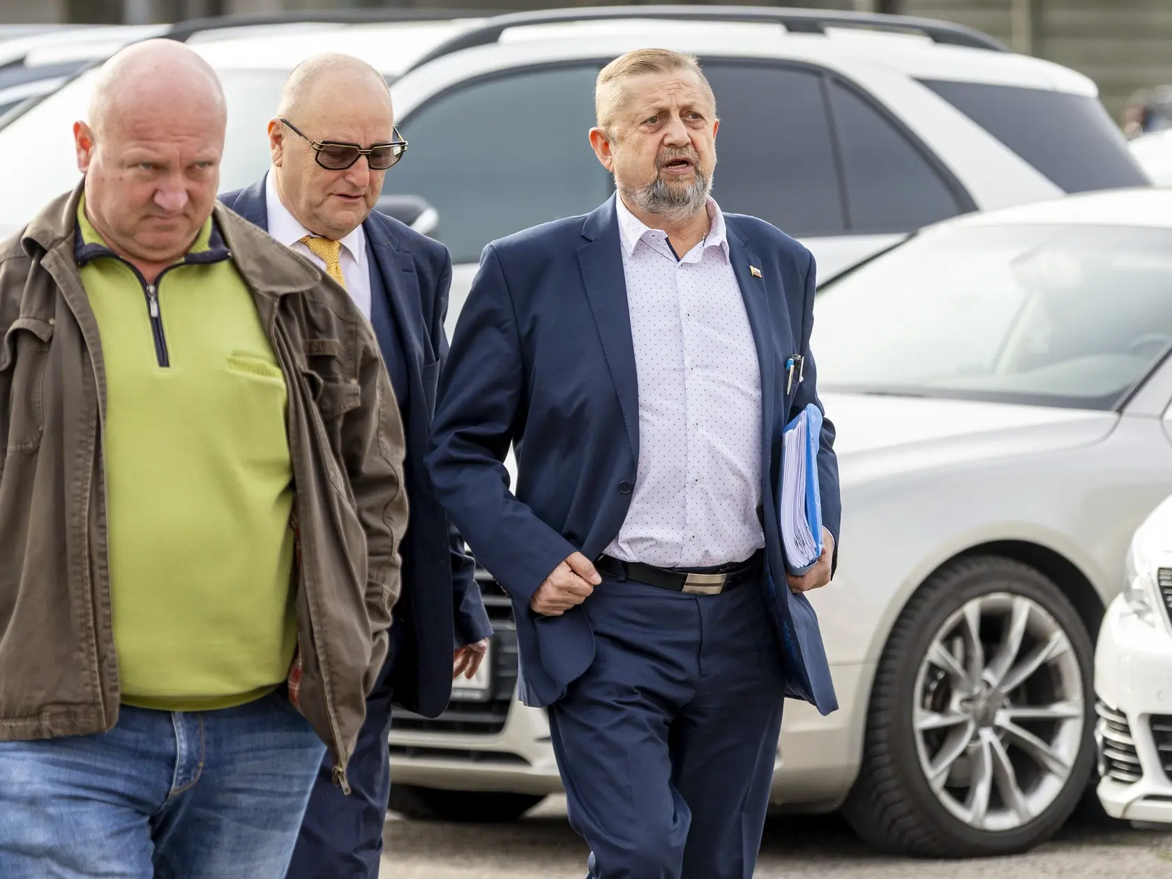 Obžalovaný Štefan Harabin na Špecializovanom trestnom súde v Pezinku. Pojednávanie v prípade schvaľovania ruskej invázie na Ukrajinu.