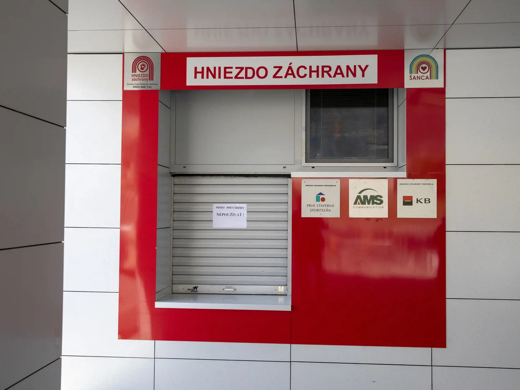 Na snímke  je hniezdo záchrany na bratislavských Kramároch.