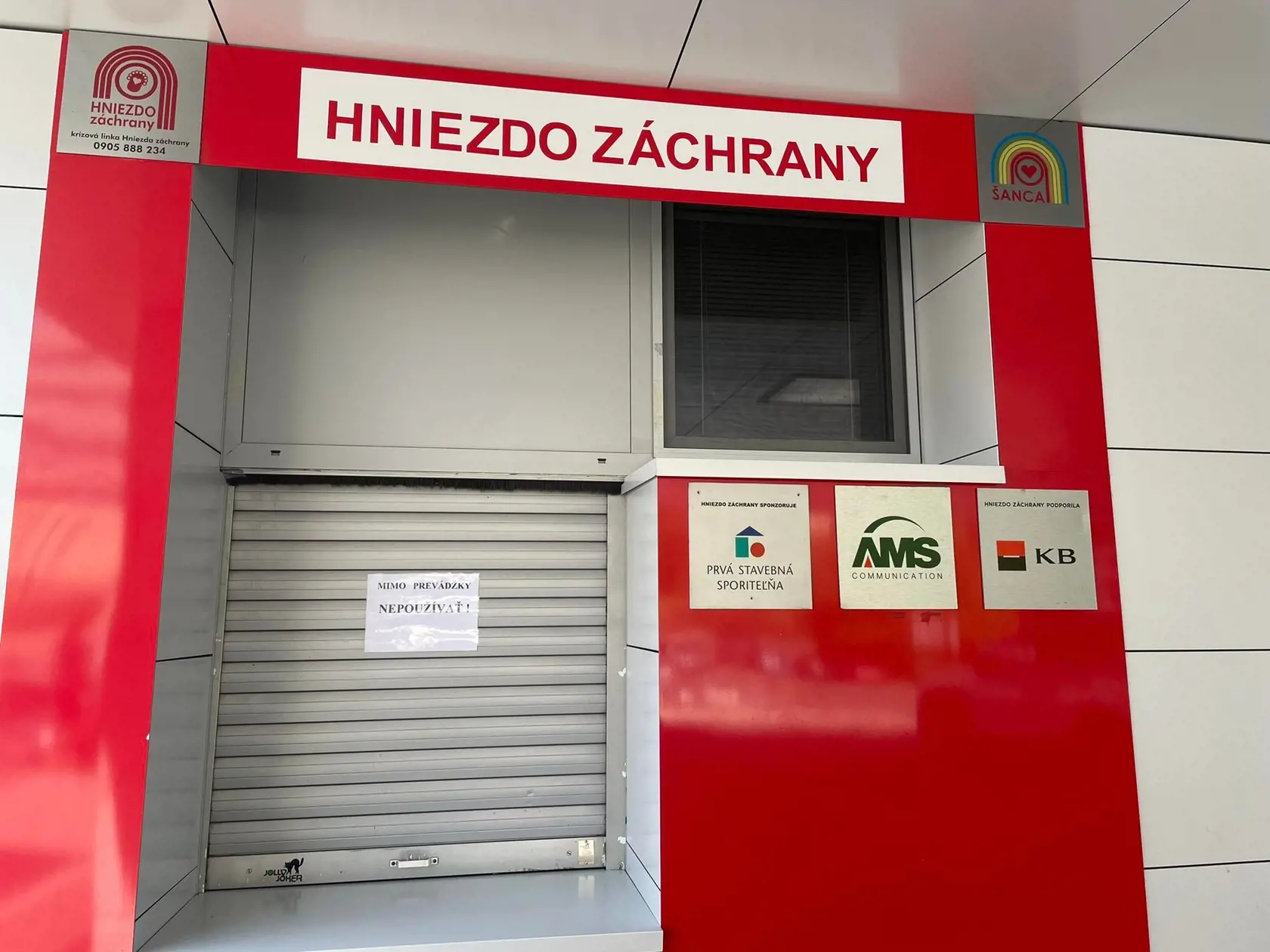 Hniezdo záchrany je už mimo prevádzky.