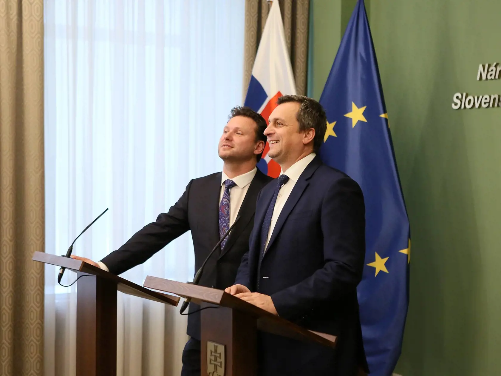  Predseda parlamentu Andrej Danko a šéf českej snemovne Radek Vondráček