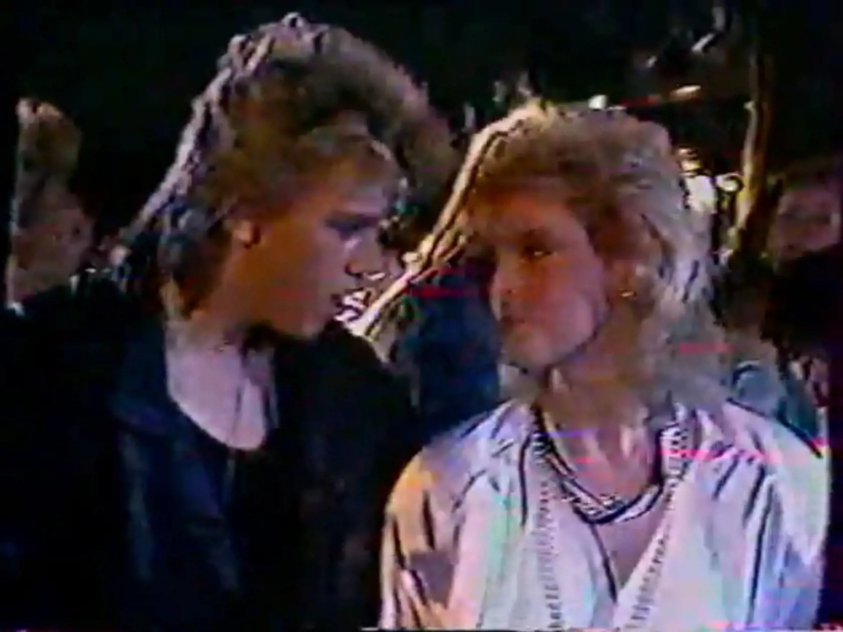 Rok 1987 - Iveta s kolegou zpěvákem a svým