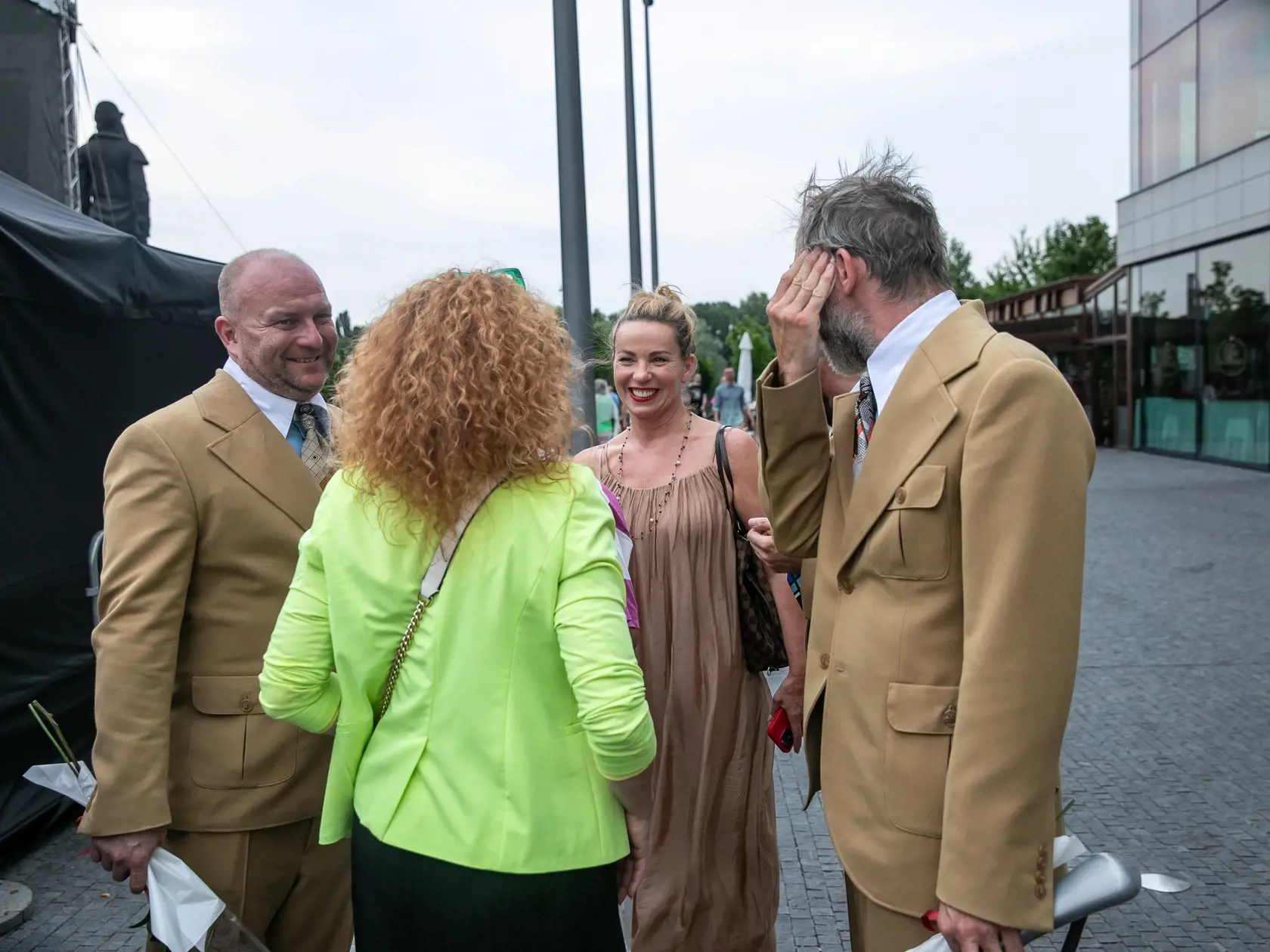 Letné Gala SND, tradičný open-air galakoncert. Na snímke je Diana Mórová so synom.