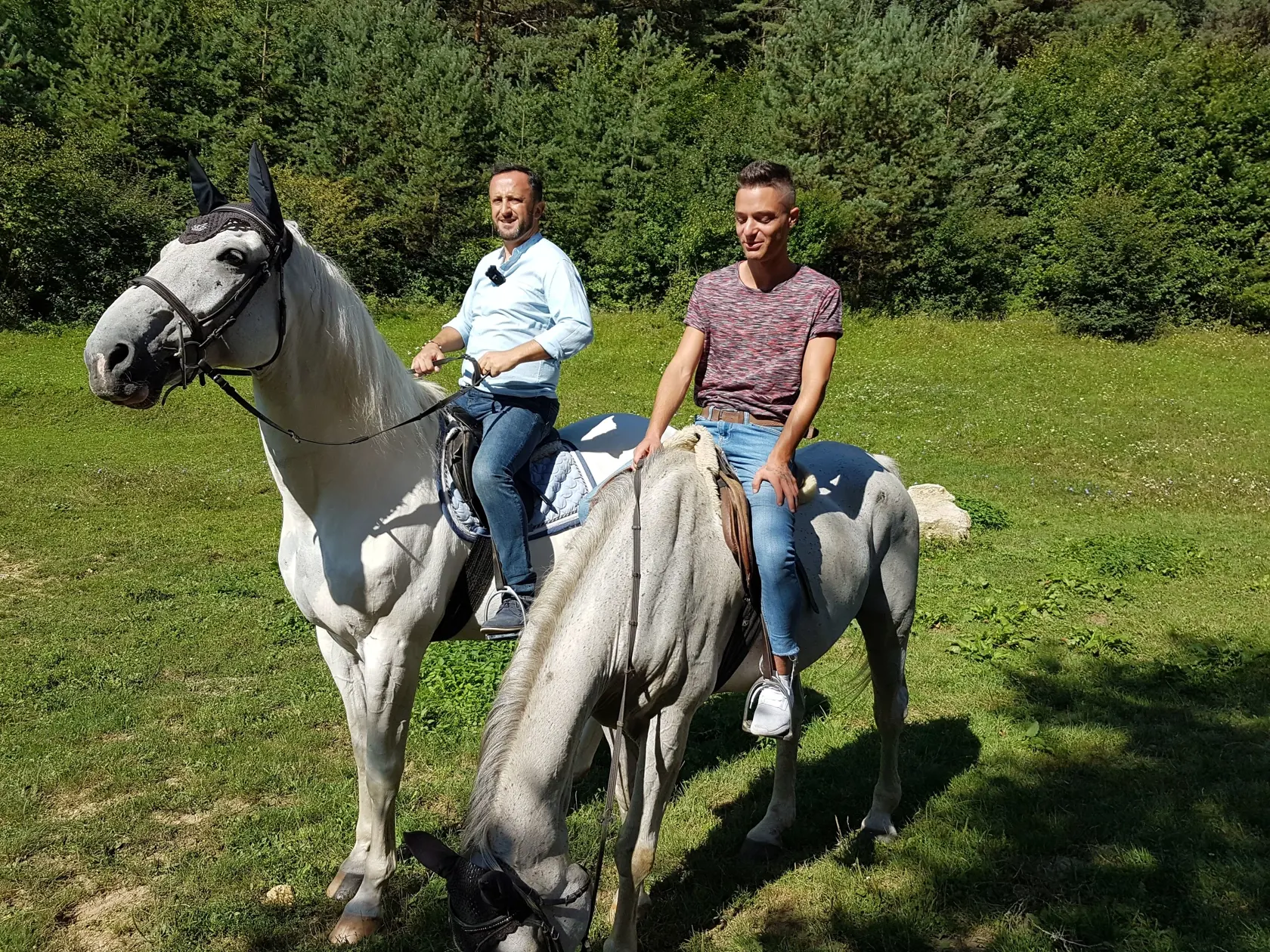 Takto to vyzeralo počas natáčania videoklipu k piesni, ktorú naspievali Onrej Kandráč a David Key.
