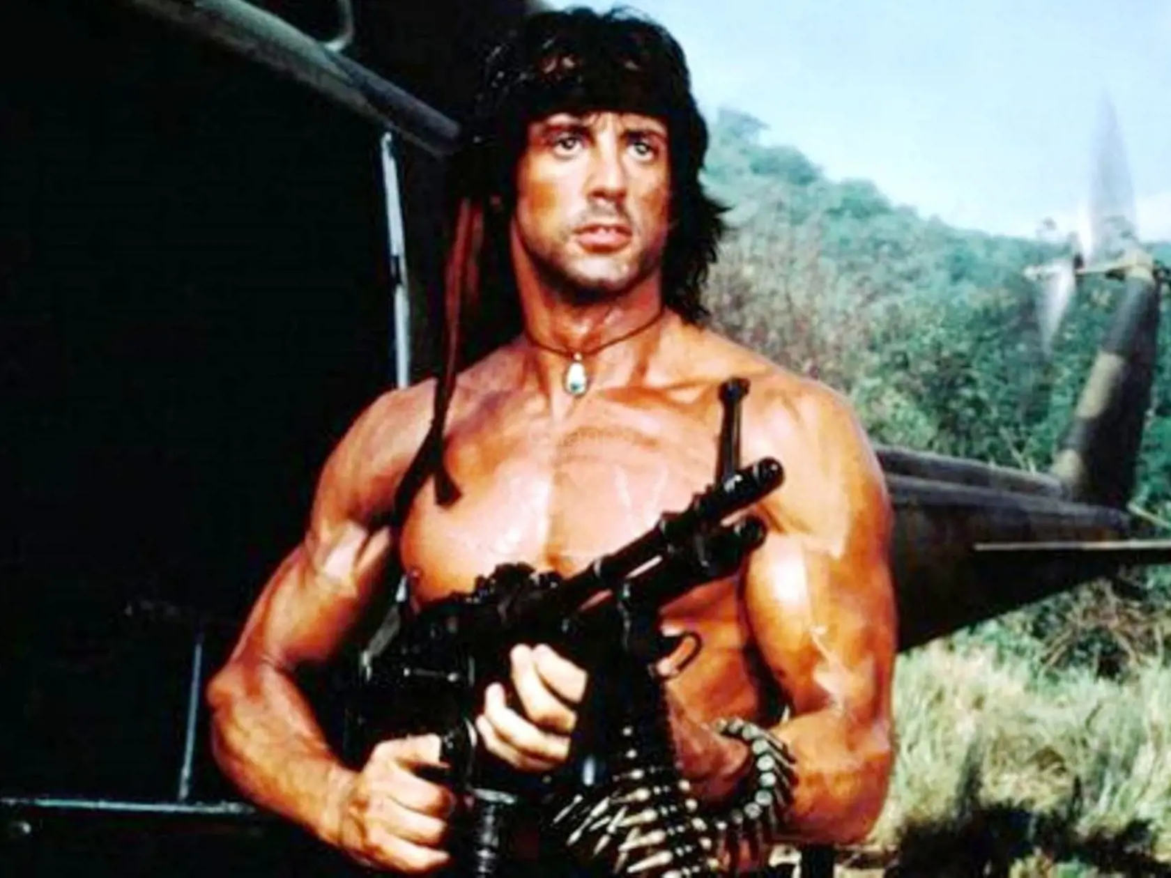 Sylvester Stallone ako John Rambo
