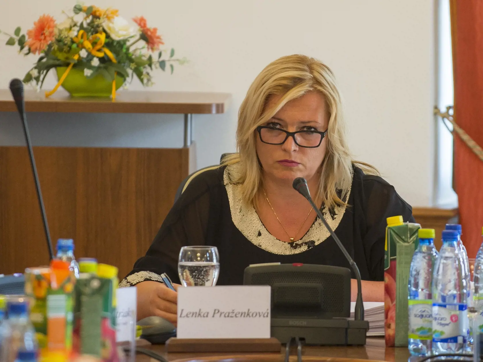 Zo zasadnutia Súdnej rady SR v Bratislave 11. júla 2017. Na snímke nová predsedníčka Lenka Praženková. FOTO TASR  - Michal Svítok
