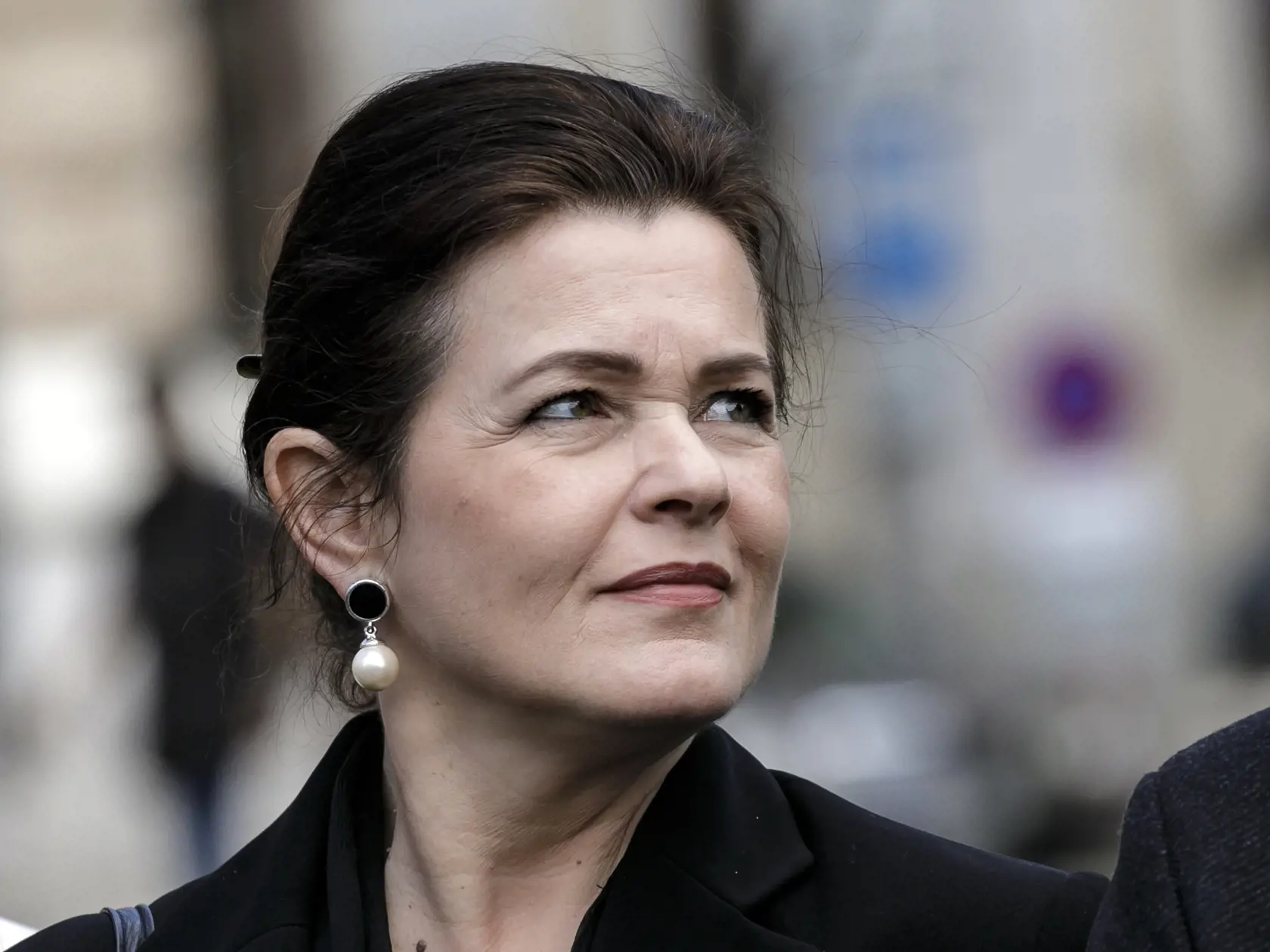 Sólistka Opery SND Ľubica Vargicová počas tlačovej konferencie na tému Súčasné vedenie Slovenského národného divadla (SND) pochováva erbovú inštitúciu Slovenska.