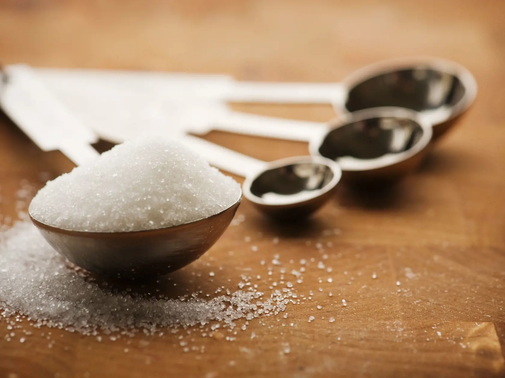 Tablespoon filled with granulated sugar