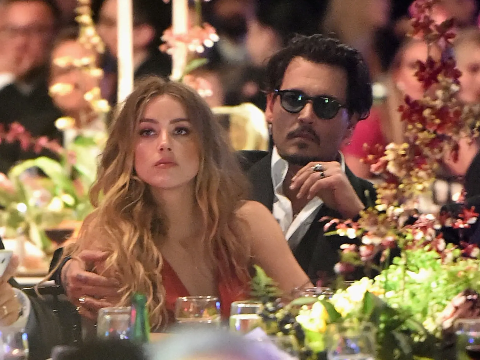 CULVER CITY, CA - JANUARY 09:  Actors Amber Heard and Johnny Depp attend The Art of Elysium 2016 HEAVEN Gala presented by Vivienne Westwood & Andreas Kronthaler at 3LABS on January 9, 2016 in Culver City, California.  (Photo by Jason Merritt/Getty Images for Art of Elysium)
