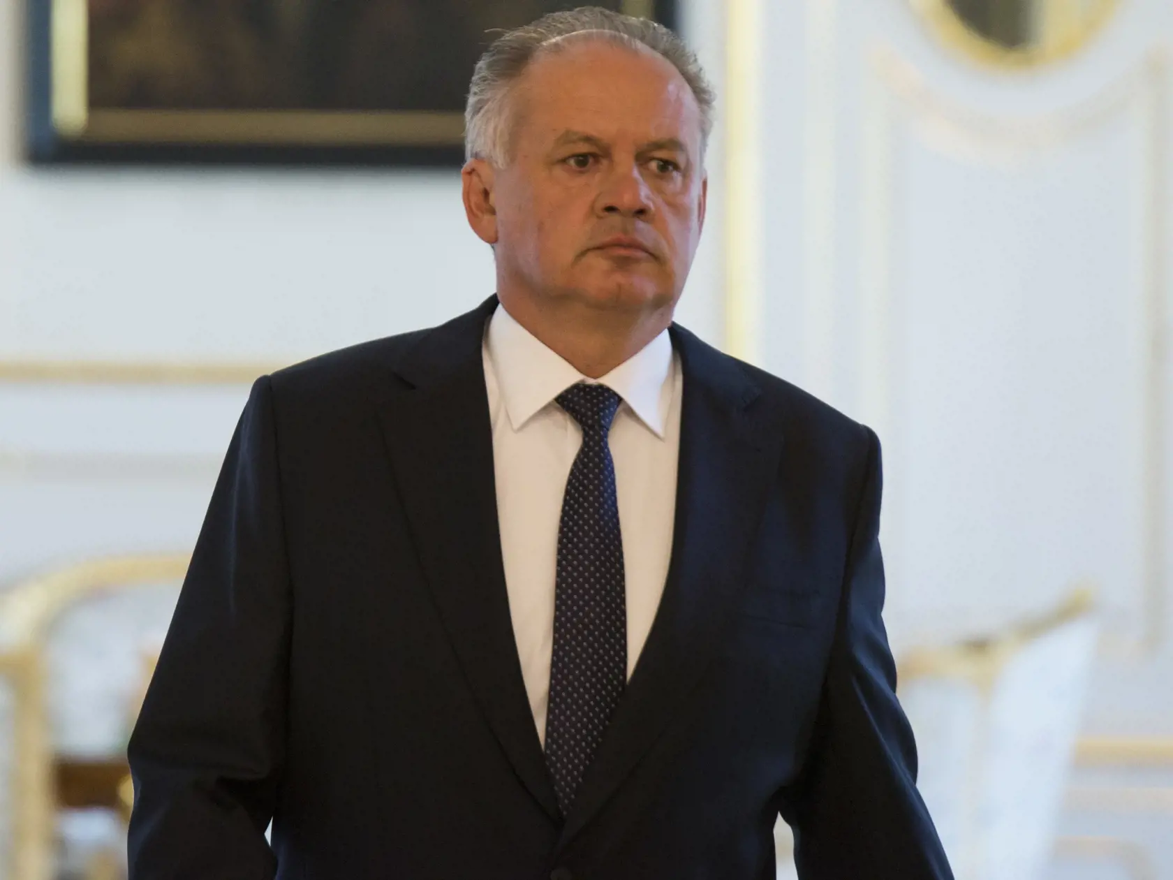 Prezident SR Andrej Kiska počas tlačovej konferencie v Bratislave 31. júla 2018.