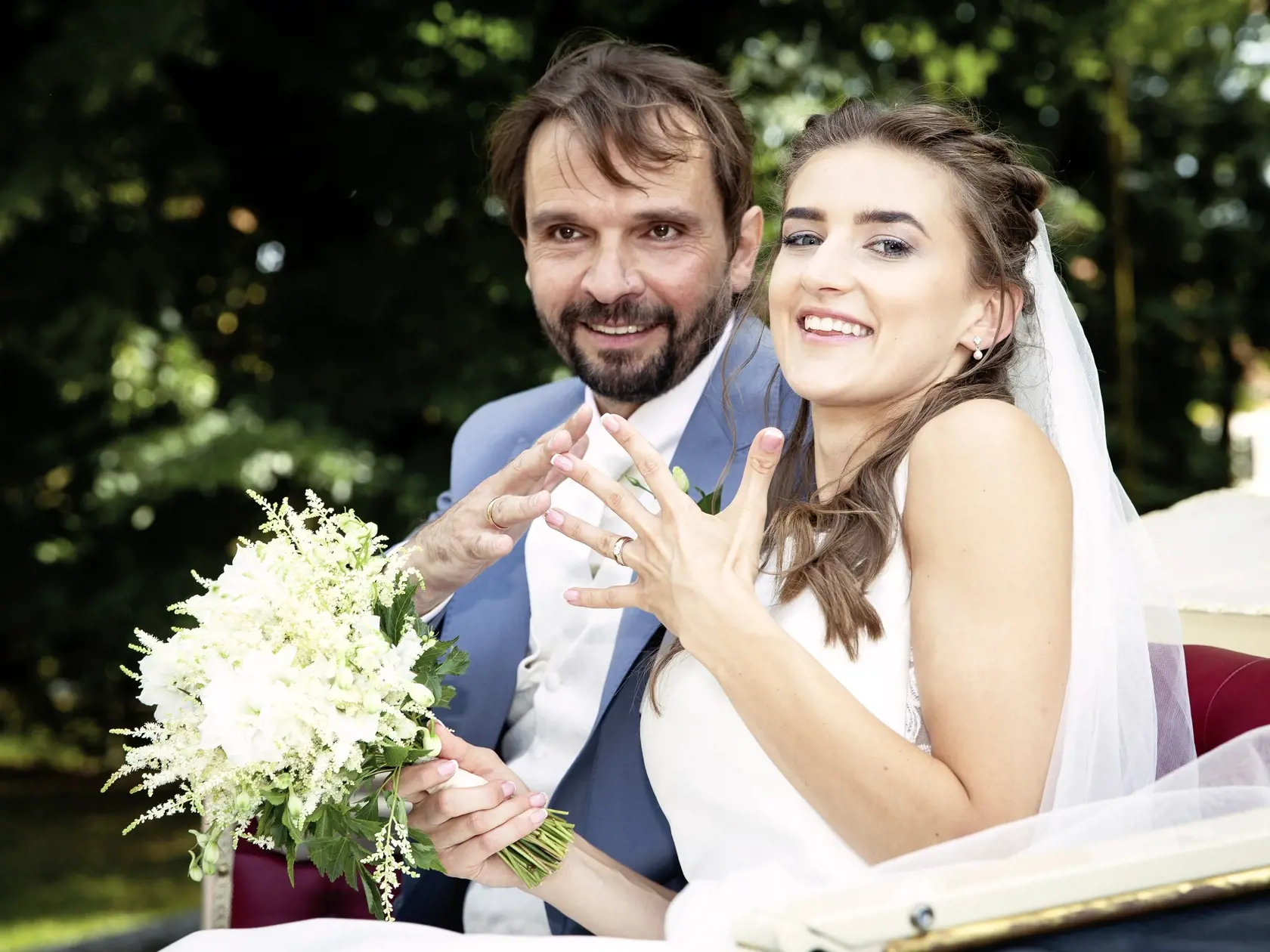 Svadba. Ján a Barbora sa brali v septembri 2019 v haličskom kostole.