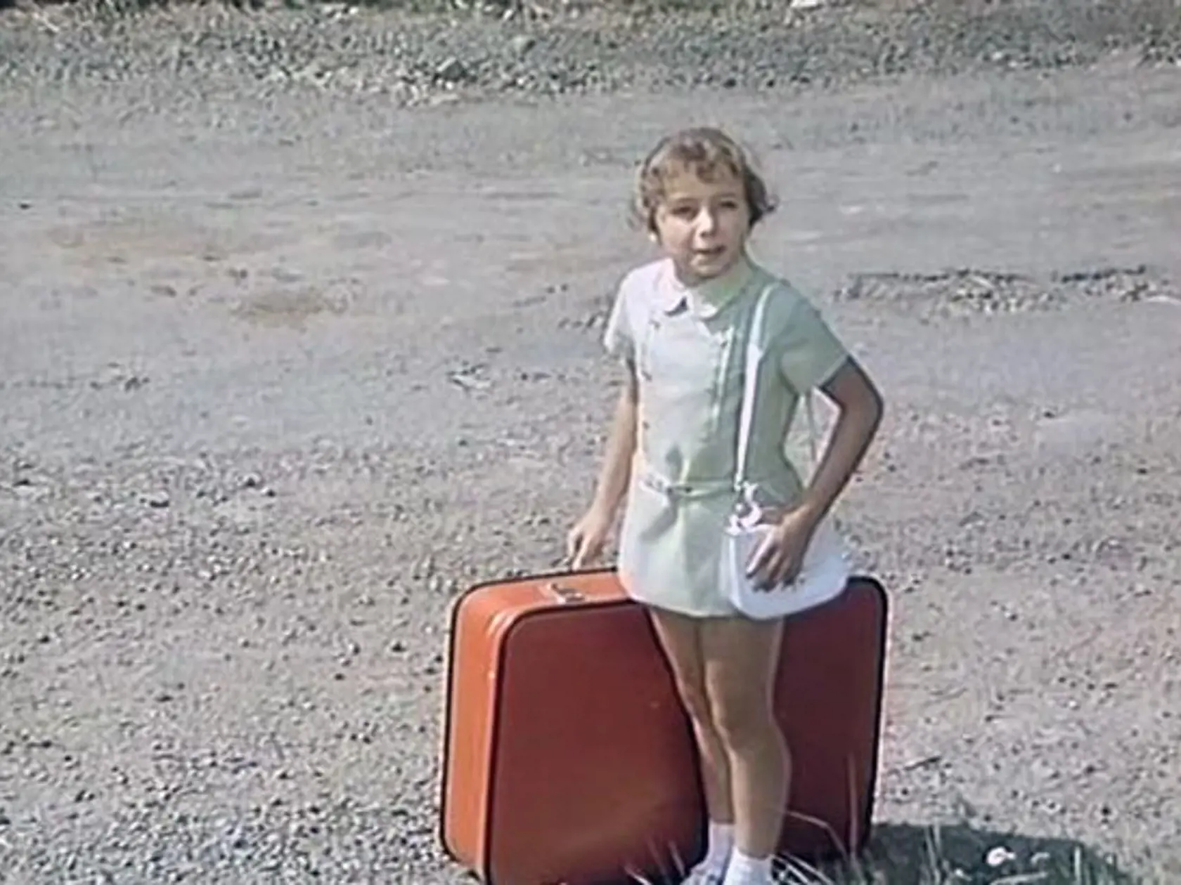 Herečka Katka Zatovičová v seriáli Leto s Katkou (1975).