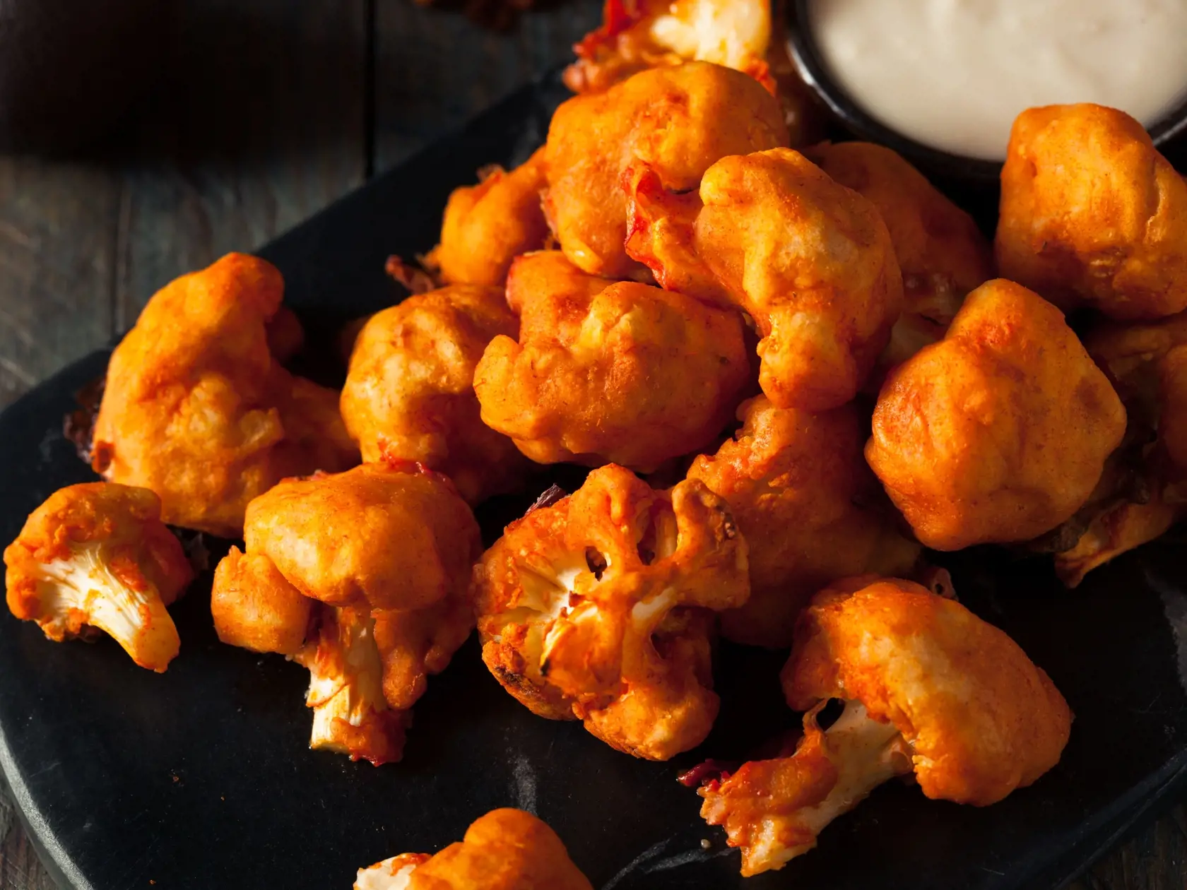 Spicy Breaded Buffalo Chicken Cauliflower
