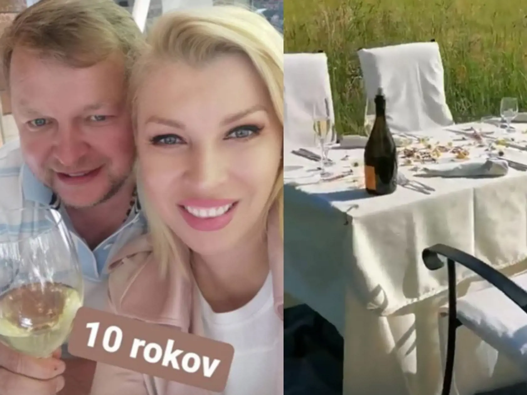 Dvojica oslávila desať rokov randenia veľkolepo.