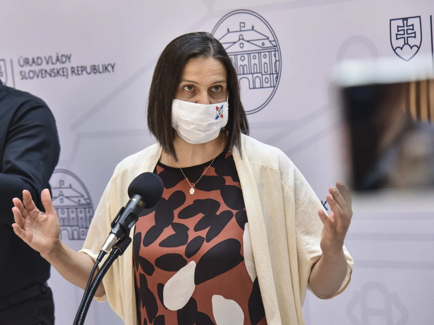 Na snímke ministerka spravodlivosti SR Mária Kolíková (Za ľudí) počas brífingu po skončení 15. schôzde vlády SR 9. júna 2021 v Bratislave. FOTO TASR - Pavol Zachar