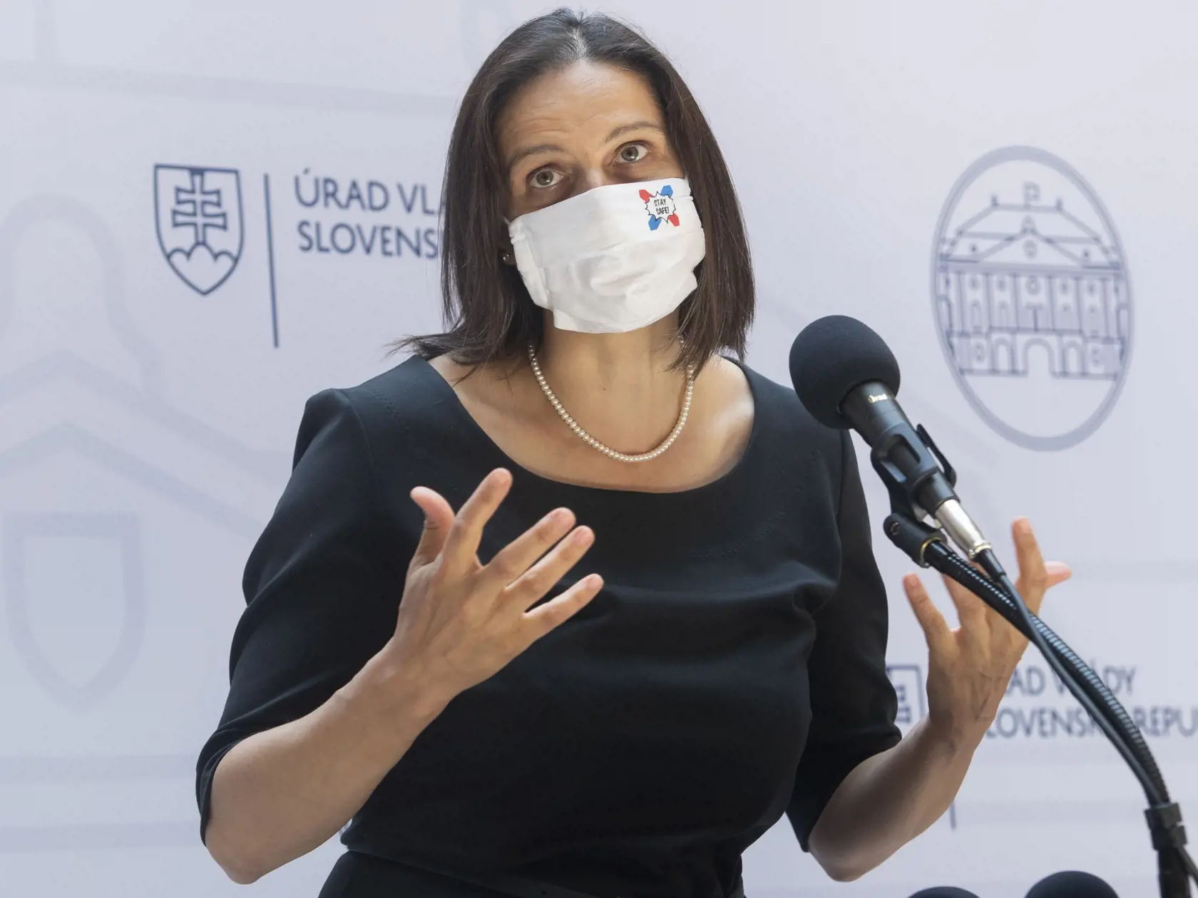Na snímke ministerka spravodlivosti SR Mária Kolíková (Za ľudí) po 21. schôdzi vlády SR 7. júla 2021 v Bratislave. FOTO TASR - Martin Baumann