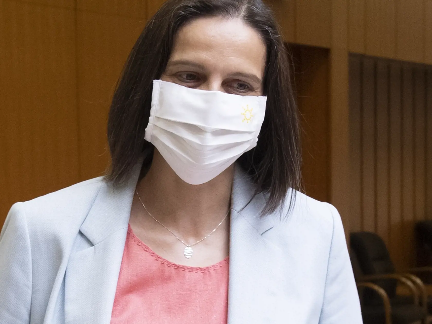 Na snímke ministerka spravodlivosti SR Mária Kolíková (Za ľudí) pred rokovaním 18. schôdze vlády SR v Bratislave v stredu 23. júna 2021. FOTO TASR - Pavel Neubauer

