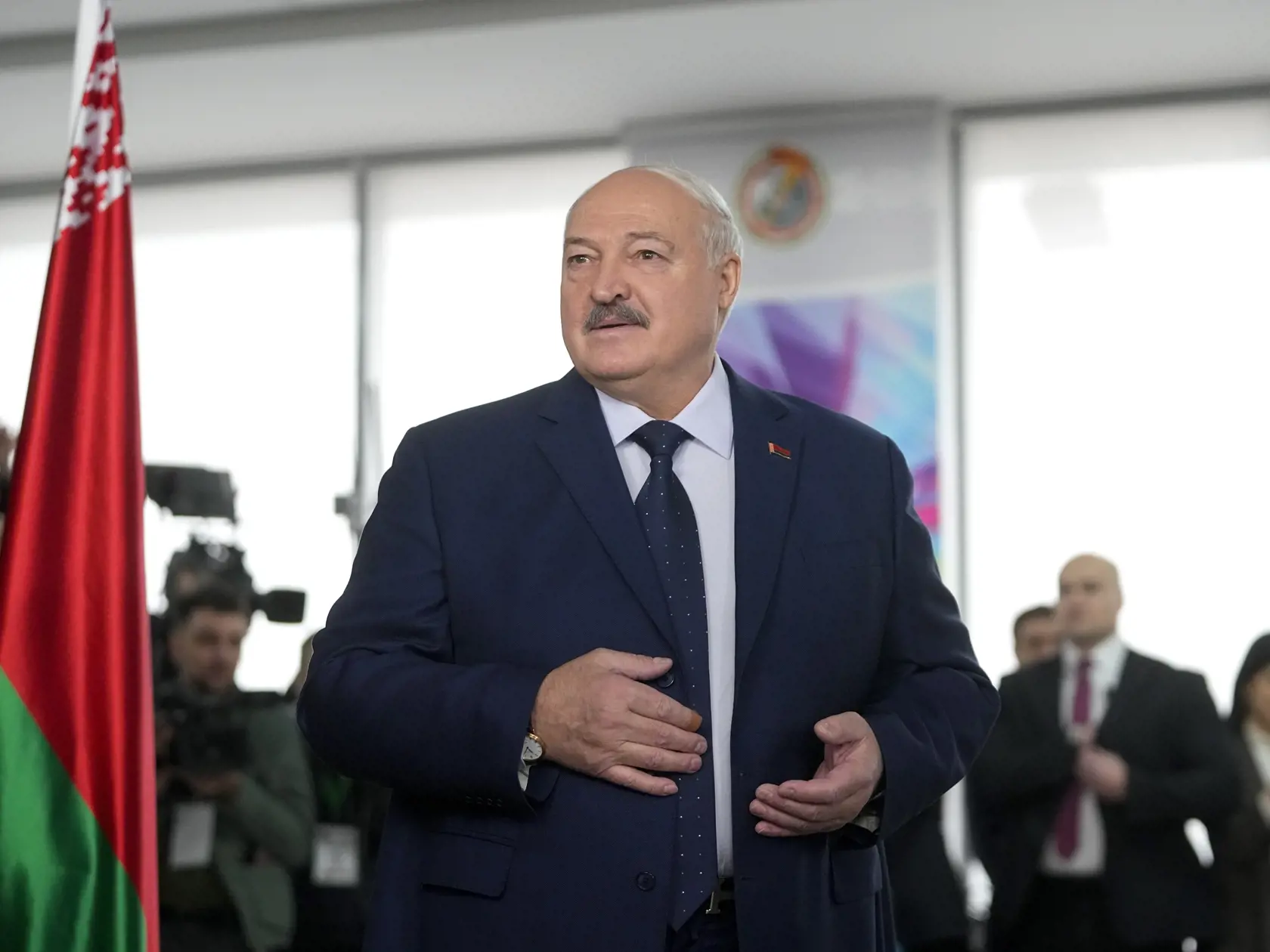 Úradujúci prezident Bieloruska Alexandr Lukašenko.