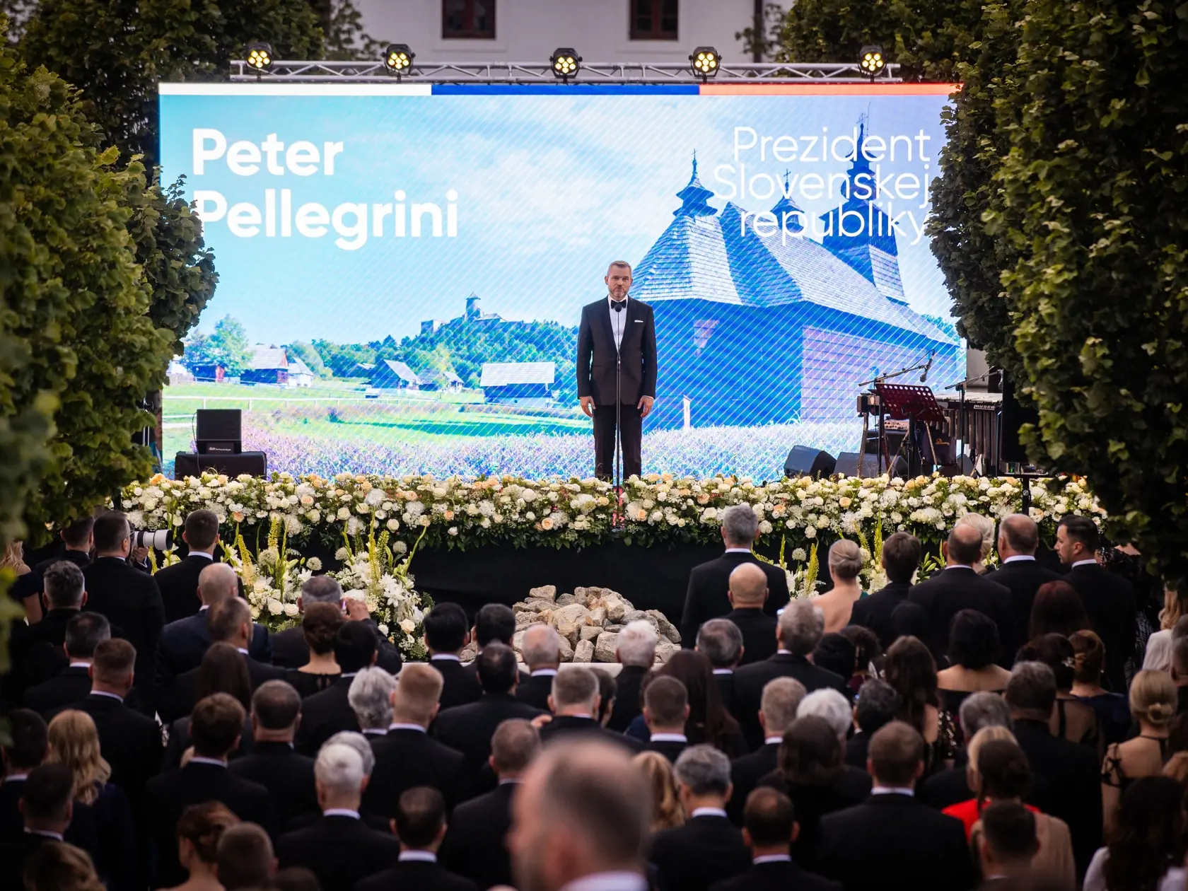 Slávnostná recepcia prezidenta SR Petra Pellegriniho na Bratislavskom hrade. Na snímke je nový prezident Peter Pellegrini.
