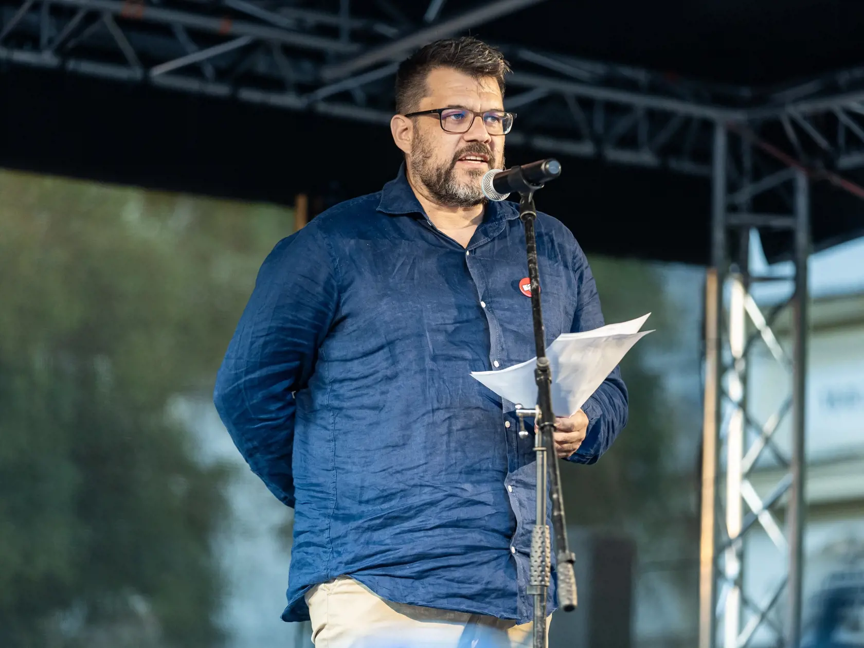 Protest na námestí SNP v Bratislave proti fungovaniu Ministerstva kultúry SR a jej vedeniu. 