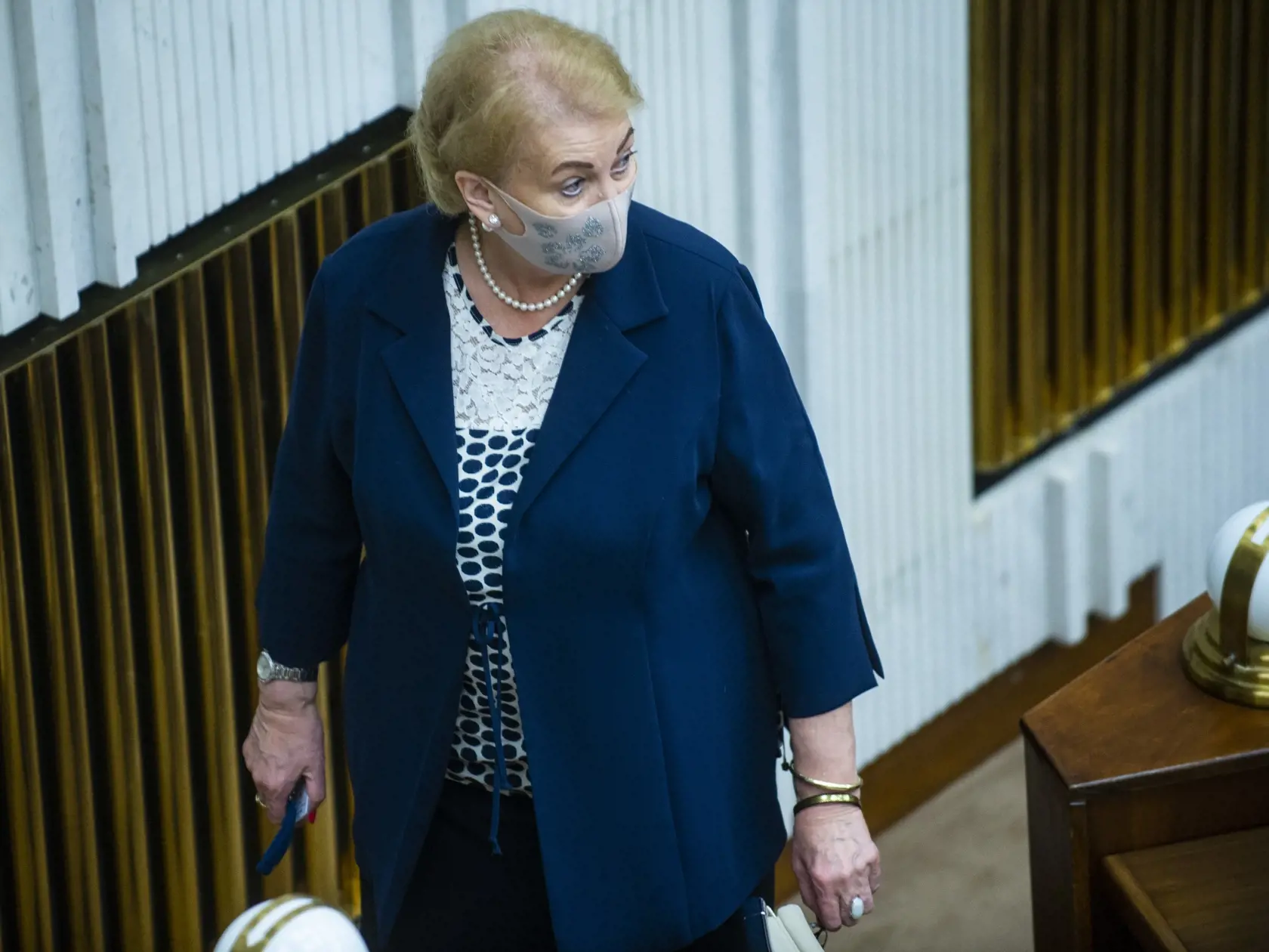 Na snímke poslankyňa NR SR Anna Záborská (OĽaNO) počas rokovania 12. schôdze parlamentu v utorok 29. septembra 2020 v Bratislave. FOTO TASR - Jakub Kotian