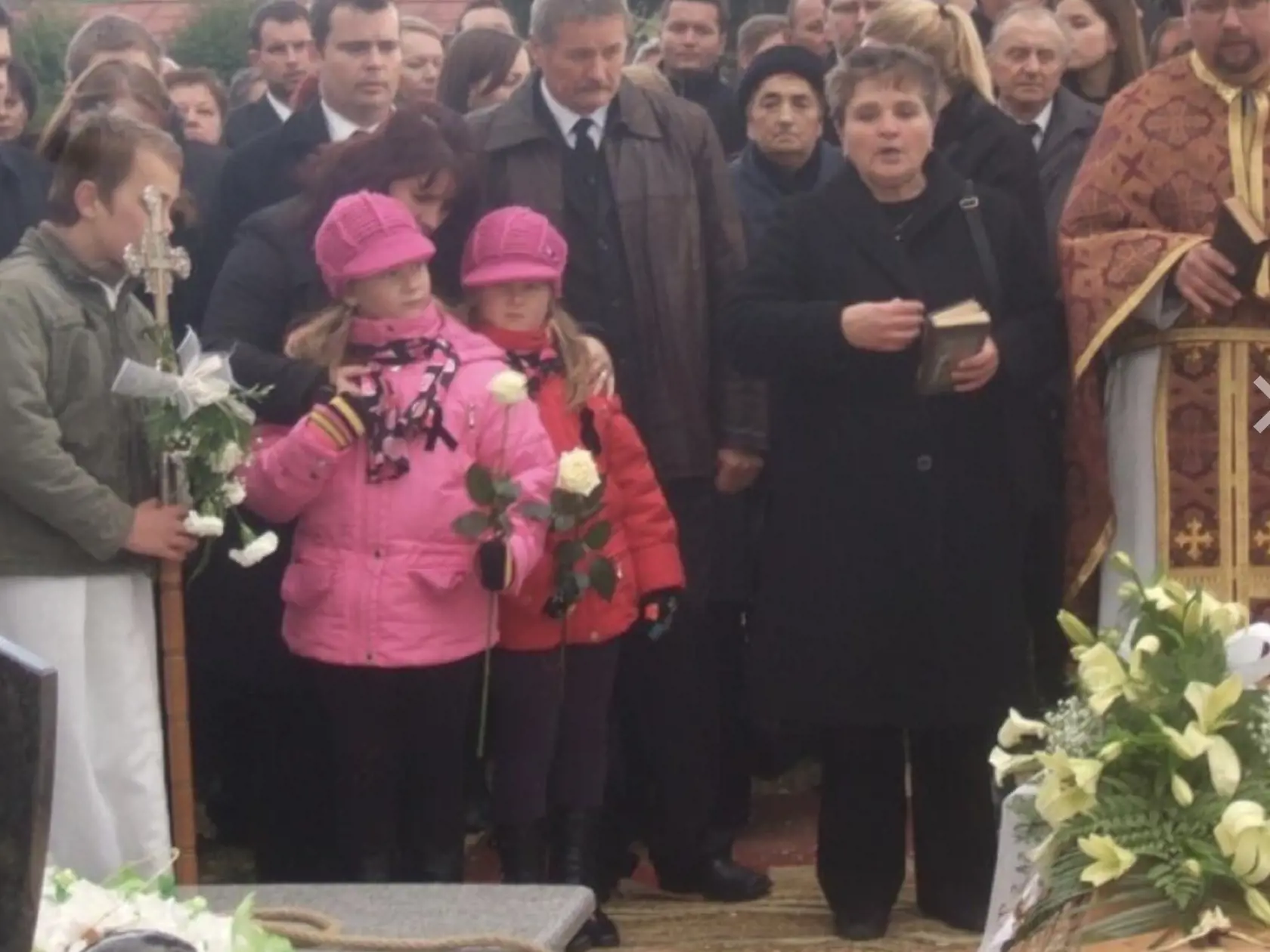 Pohreb nebohého Martina Pažina v Trnkove.