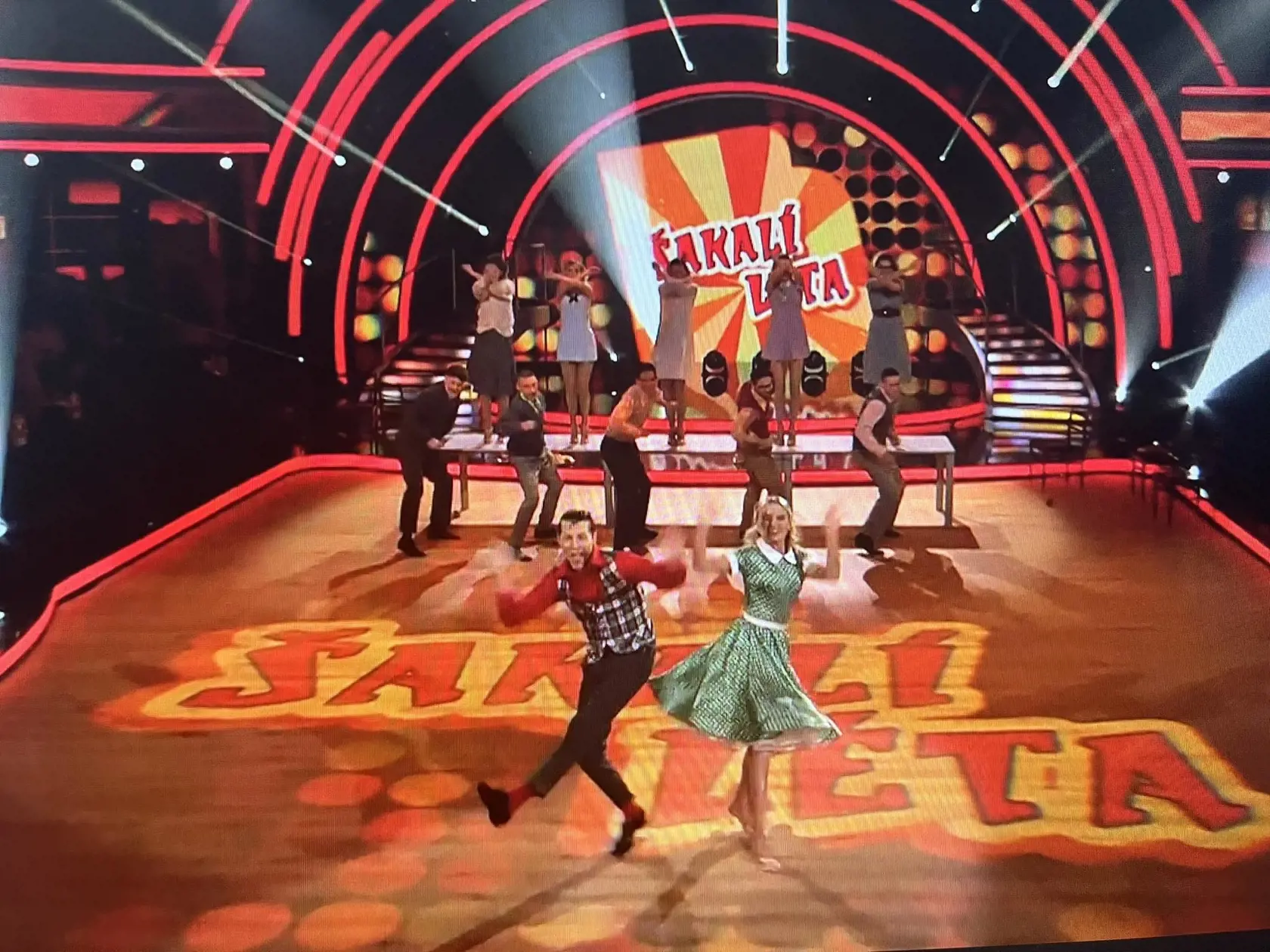 Muzikálové vystúpenie Juraja Loja a Natálie Horváthovej v nedeľnom Let´s Dance.