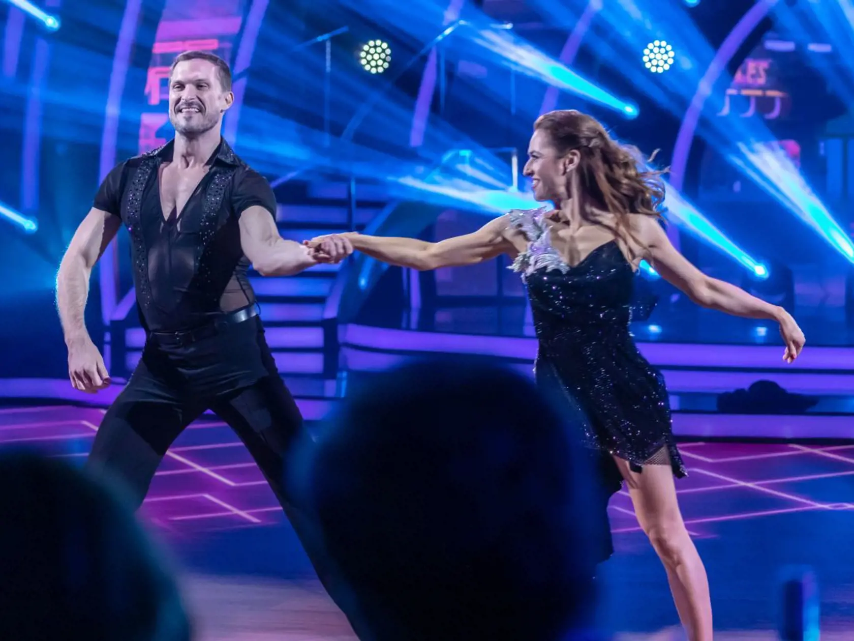 Ján Koleník a Vanda Pláková počas prvého kola Let's Dance.