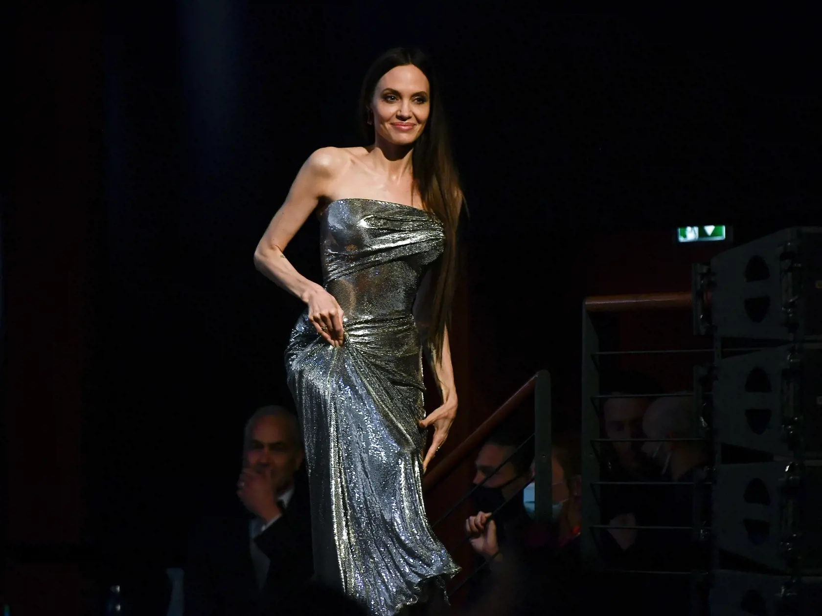 Herečka Angelina Jolie na premiére filmu Eternals v Ríme.