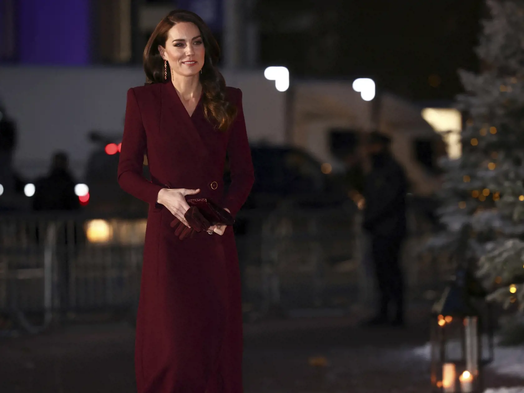 Kate, princezná z Walesu prichádza na vianočnú bohoslužbu Together At Christmas vo Westminsterskom opátstve 15. decembra 2022 v Londýne.