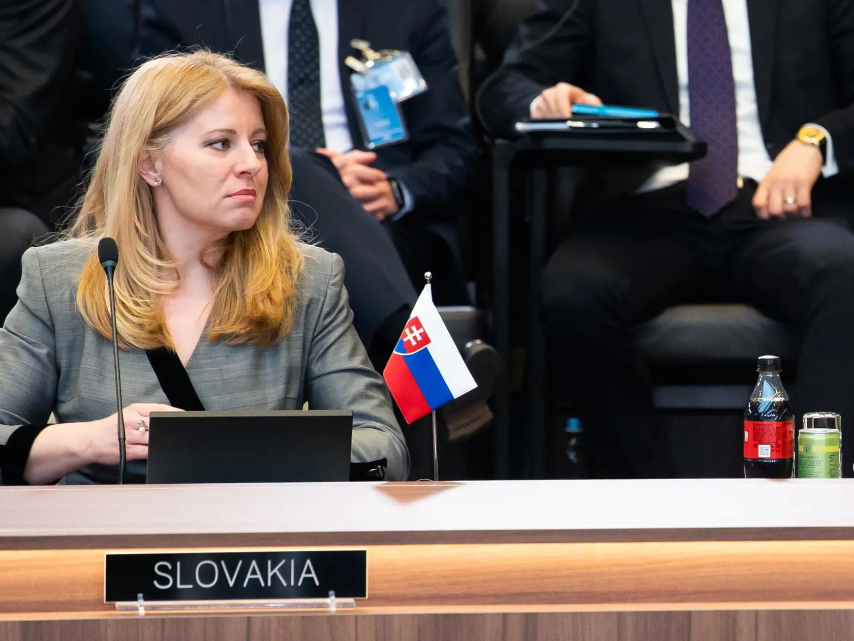 Prezidentka SR Zuzana Čaputová na mimoriadnom samite Severoatlantickej aliancie v Bruseli. 