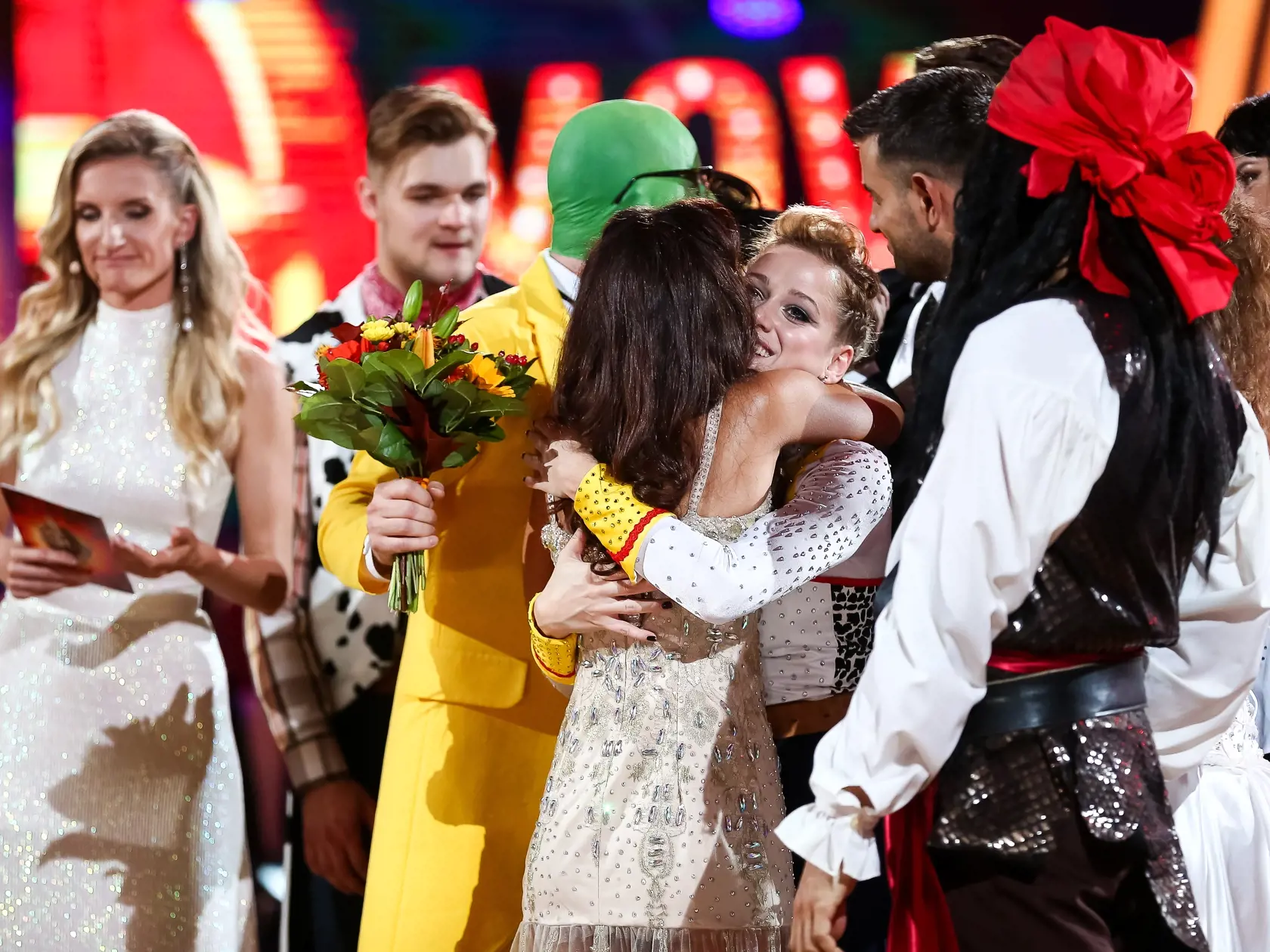 3. kolo tanečnej súťaže celebrít Lets Dance vysielanej naživo z Bratislavskej Incheby. Na snímke Emma Drobná a Katarína Lacková