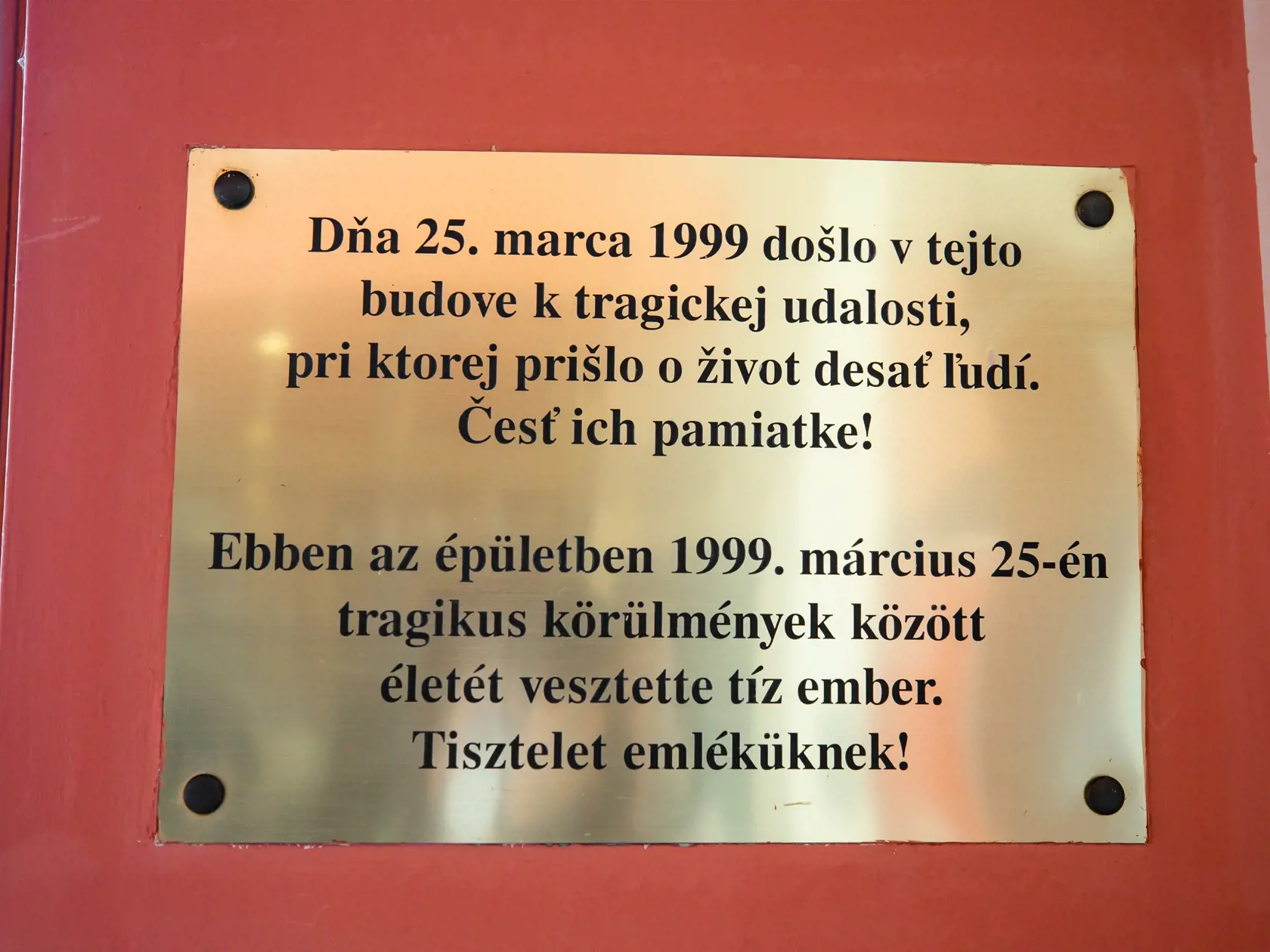 23. výročie smrti Pápayovcov po streľbe v dunajskostredskom bare Fontána. Na snímke reštaurácia Fontána.