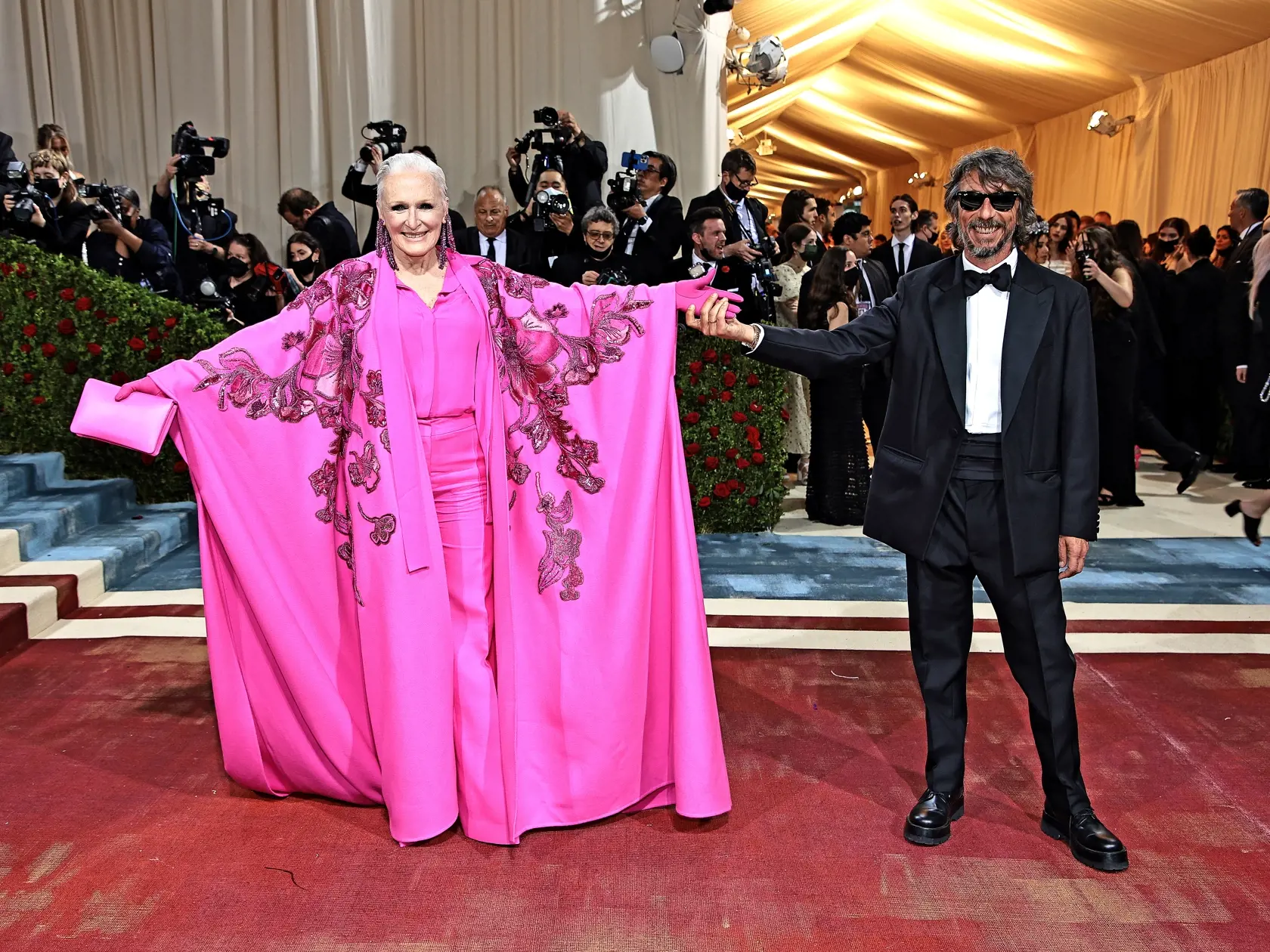 Glenn Close a dizajnér Pierpaolo Piccioli.