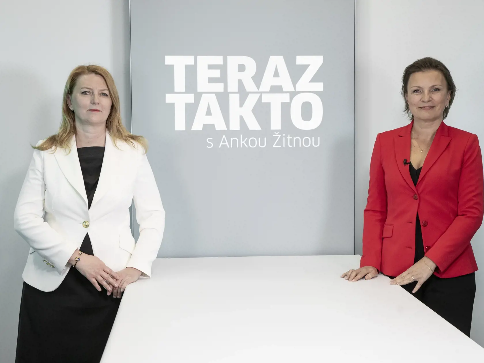 Na snímke je diskusná relácia “Teraz Takto” ktorej hosťom bola sudkyňa Dana Jelínková Dudziková a moderátorka Anka Žitná.