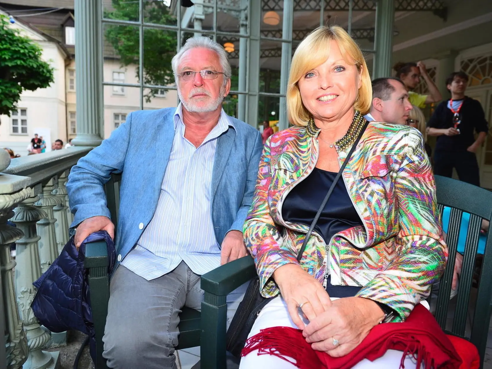 Jaromír Hanzlík s partnerkou