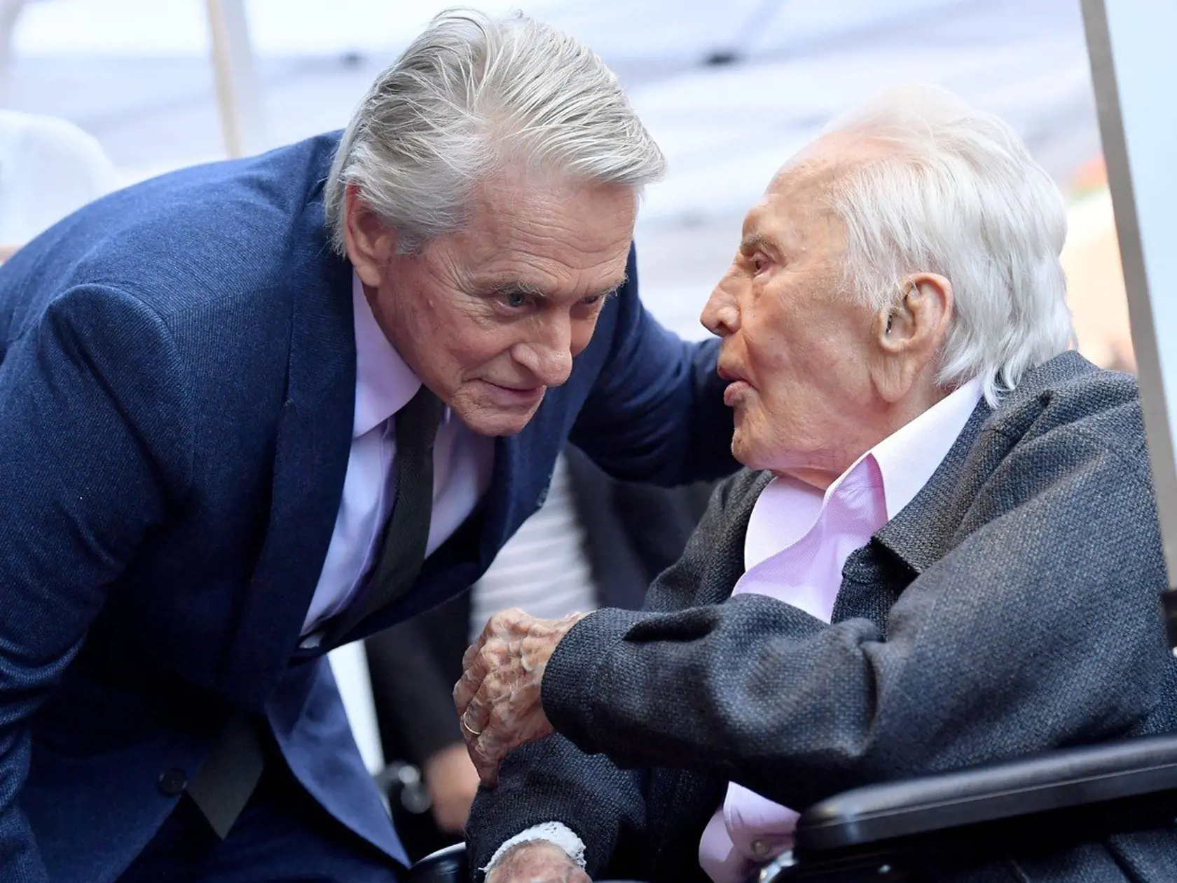 Michael Douglas so svojím otcom Kirkom.