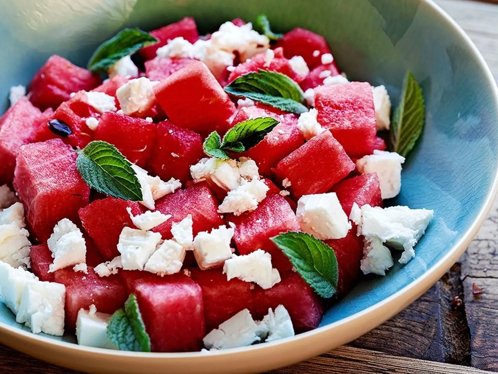Melón s fetou a olivami
